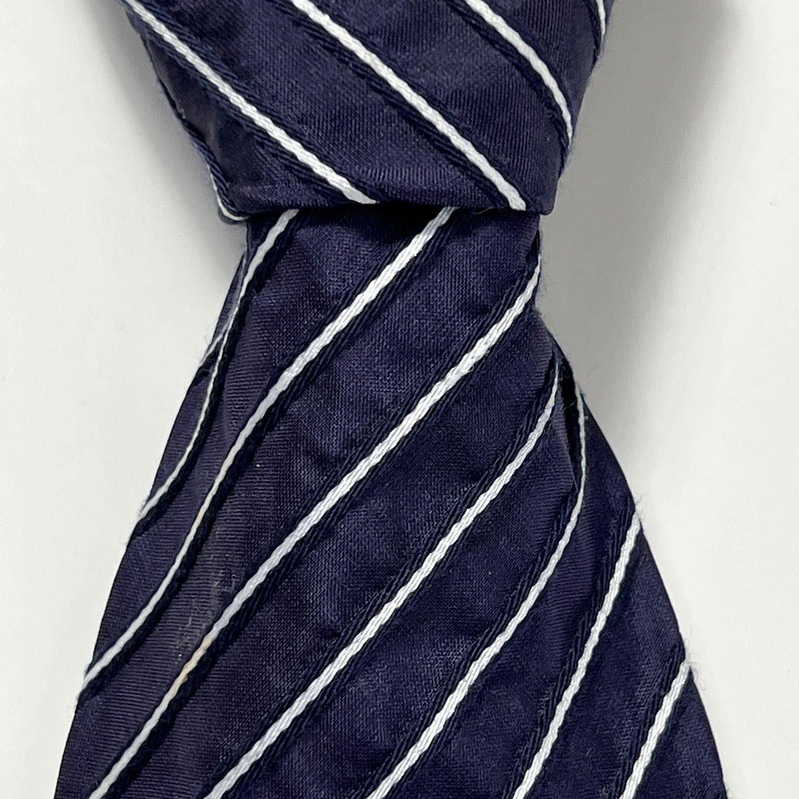 Givenchy Givenchy Paris Made In Italy Men's Tie Blue Silk Necktie Size ONE SIZE - 4 Thumbnail