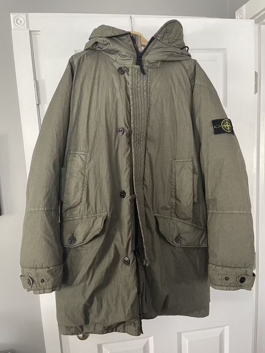 Stone island 50 fili resinata best sale down tc