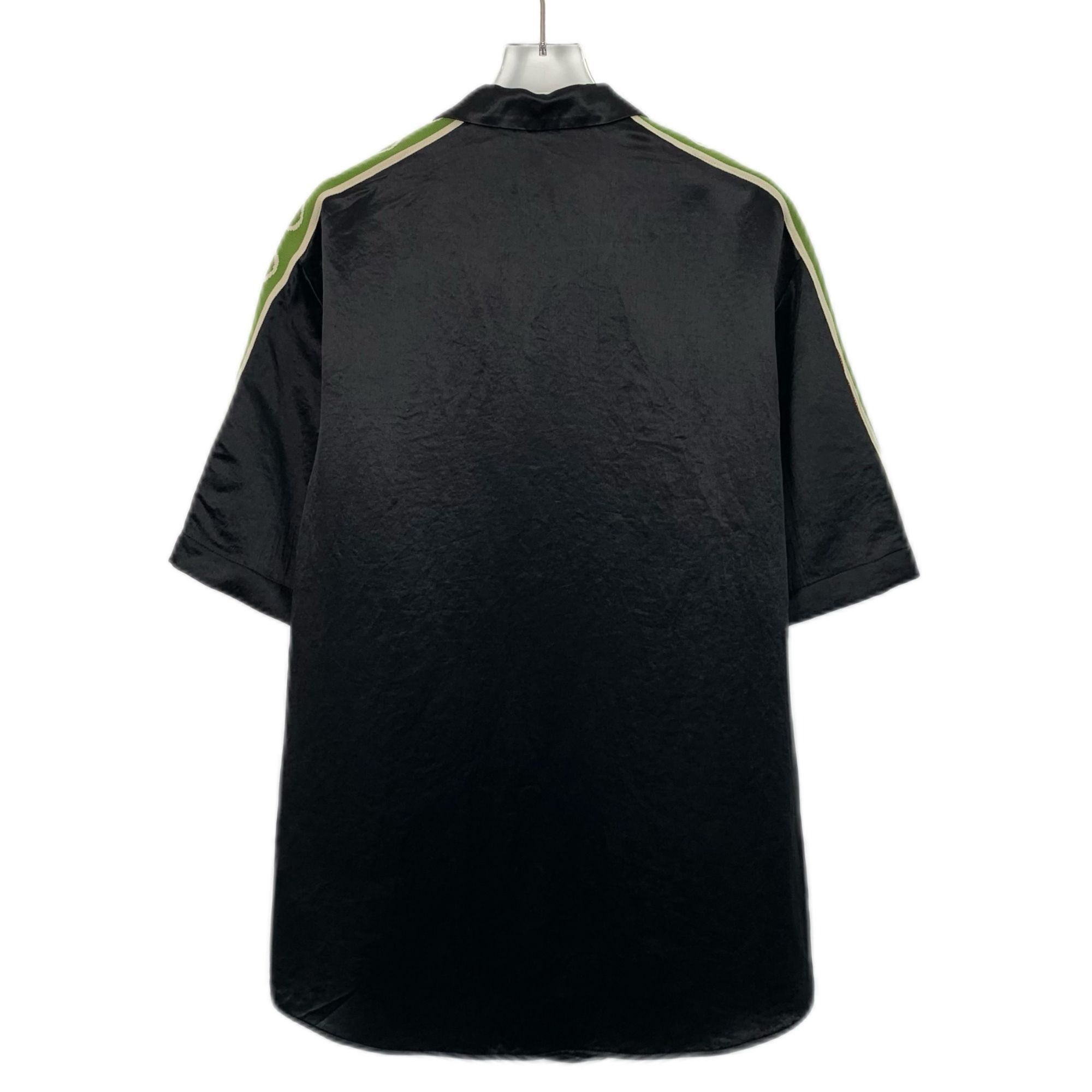 Gucci Gucci Black Button-Down Shirt With Iconic Web Stripe Trim Size US XS / EU 42 / 0 - 2 Thumbnail