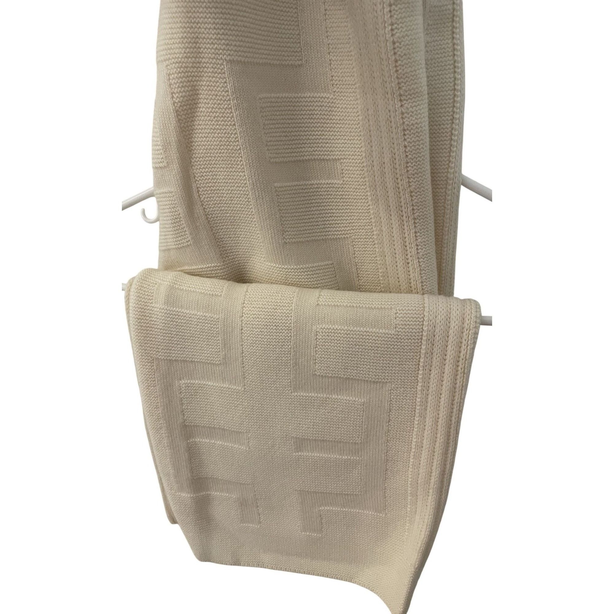 Hermes Hermes Textured Beige Knit Wide-Leg Pants With Ribbed Waistb Size 38" / US 16 / IT 52 - 4 Thumbnail