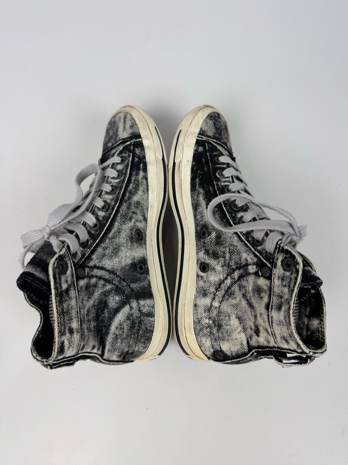 Diesel Diesel Exposure IV Jeans Black/White Denim Sneakers Size US 8.5 / IT 38.5 - 7 Thumbnail