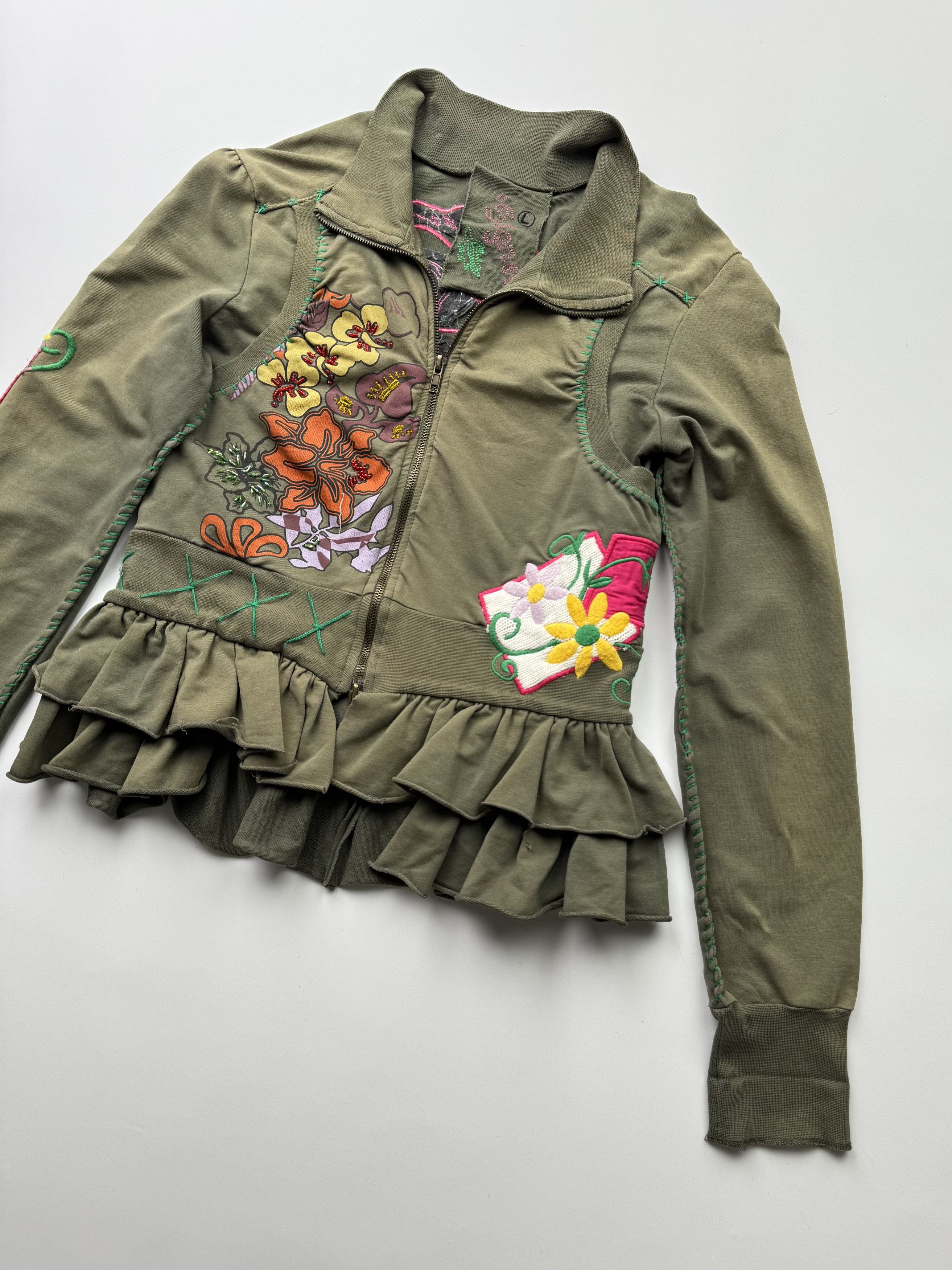 Vintage Vintage Cropped Jacket B127 E2(V446) Size L / US 10 / IT 46 - 3 Thumbnail