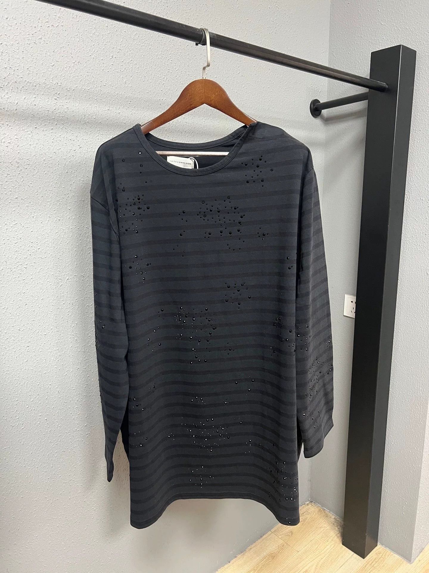 Faith Connexion Faithconnexion Rhinestone Long-Sleeve Top Size S / US 4 / IT 40 - 1 Thumbnail