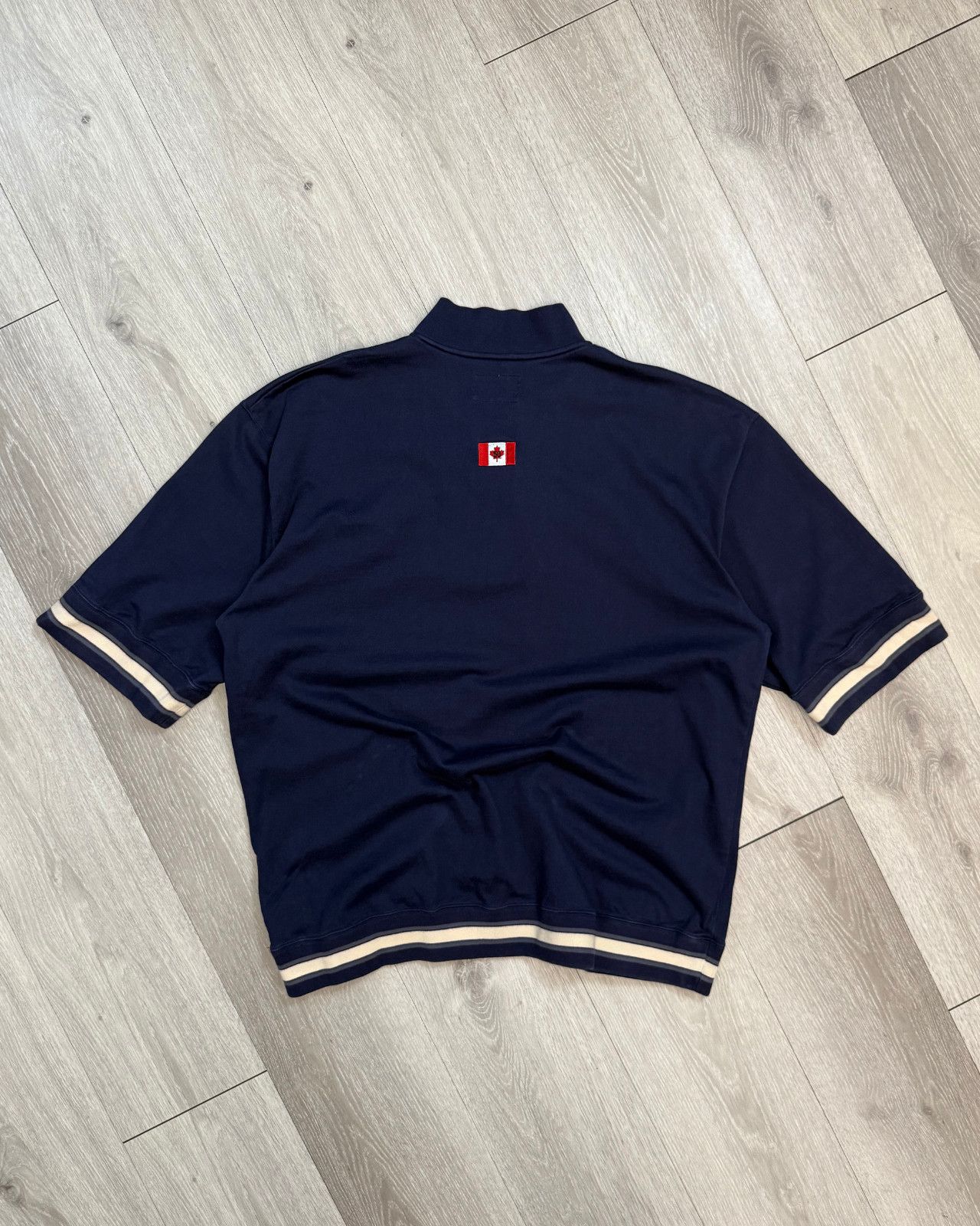 Russell Athletic × Vintage Vintage Russell Athletic Team Canada 1/4-Zip T-Shirt - XL Size US XL / EU 56 / 4 - 2 Thumbnail