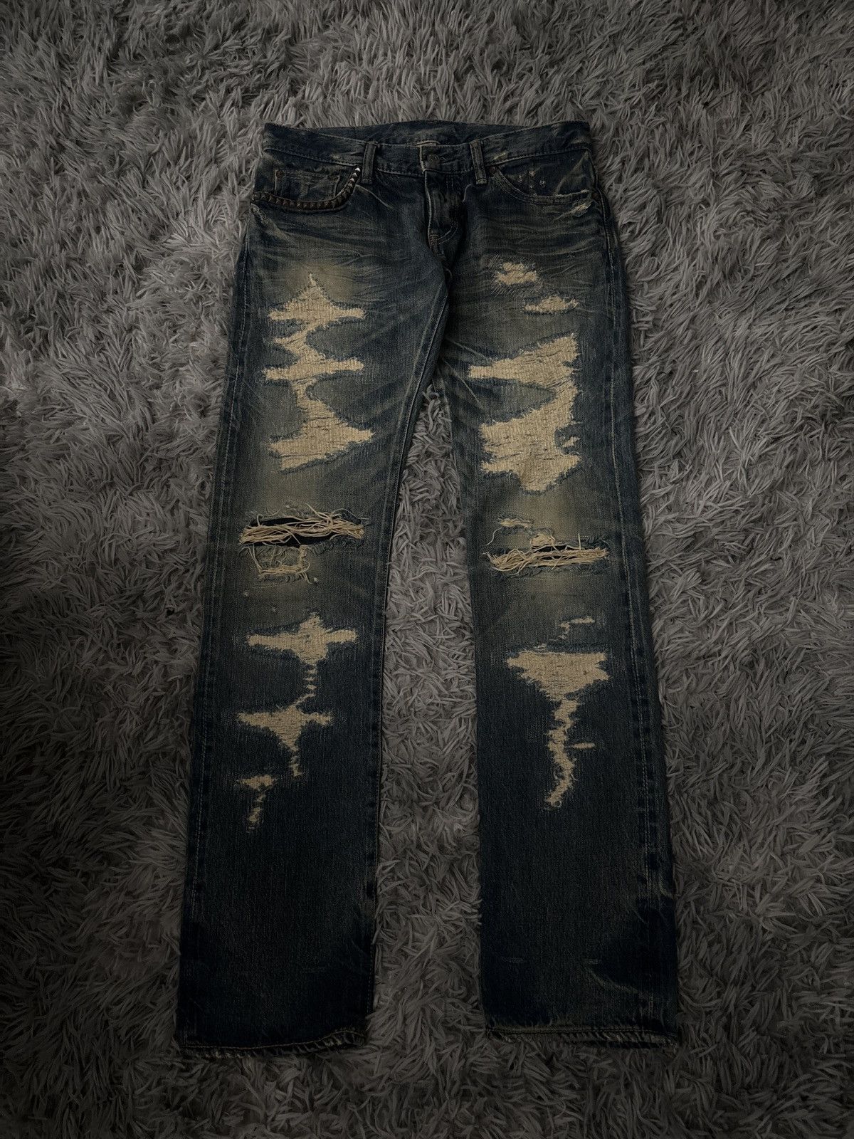 Pre-owned Hysteric Glamour X If Six Was Nine Hysteric Glamour Studded Pocket Denim