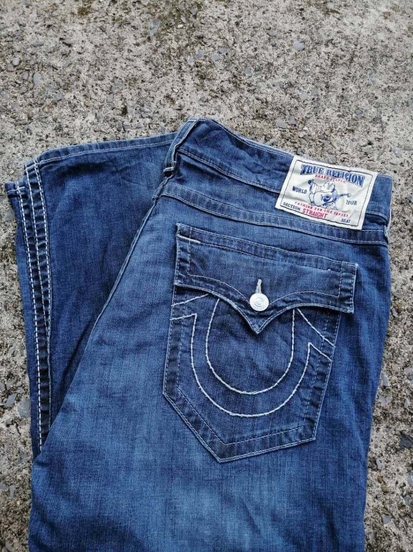 True Religion True Religion Straight Wflps Denim Jeans Size US 40 / EU 56 - 7 Thumbnail