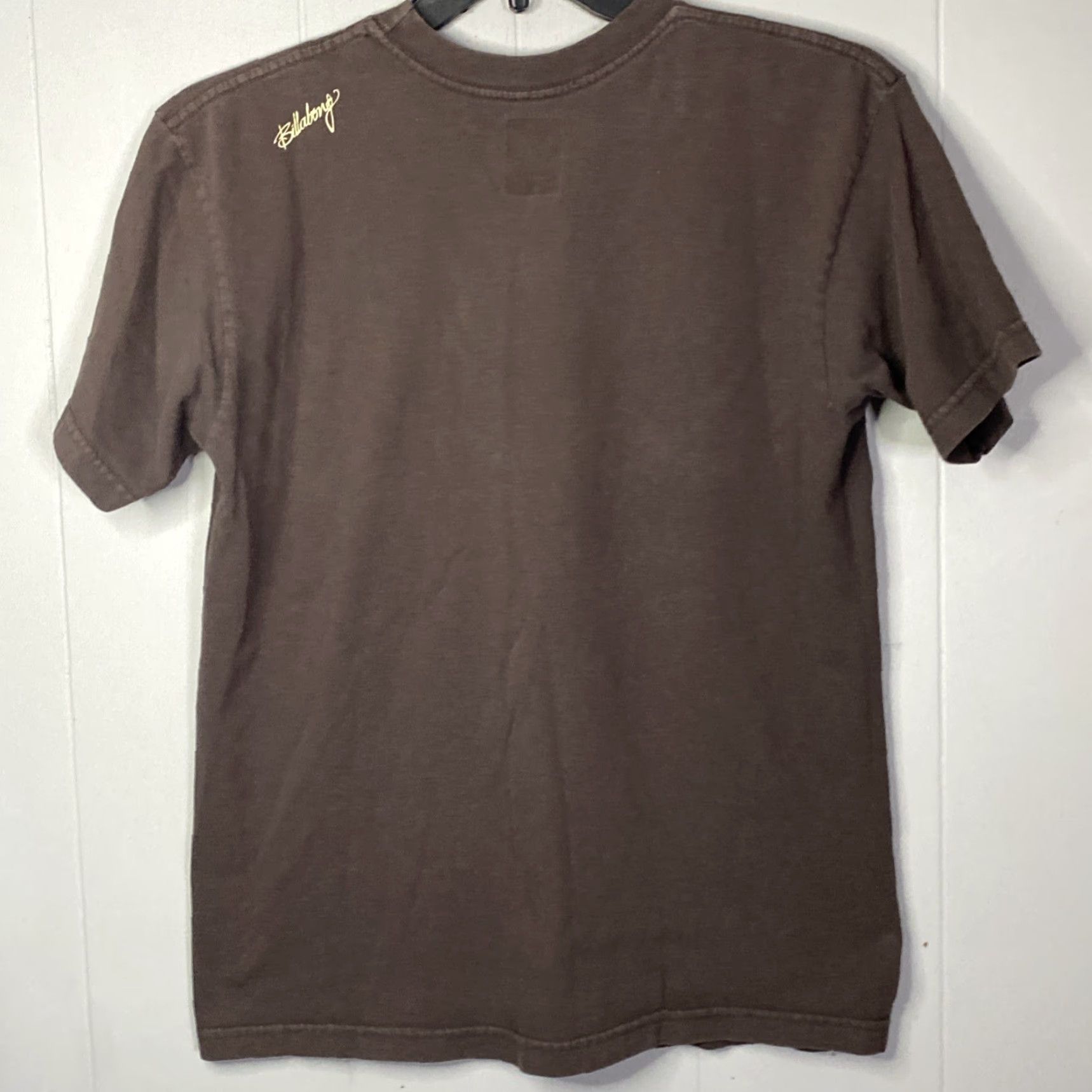 Billabong VINTAGE Billabong T-Shirt Mens M Graphic Print Crew Neck Short Sleeve Brown Black Graphic Punk Grunge Skater 2000s Y2k Goth Retro Surf Rock Mens Size US M / EU 48-50 / 2 - 8 Thumbnail