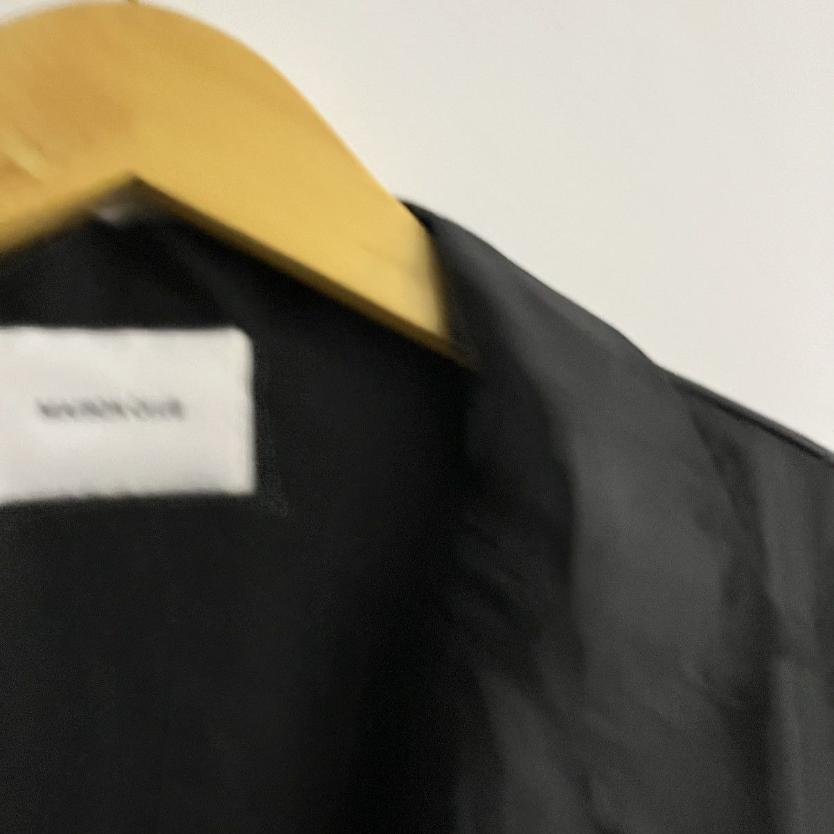 Issey Miyake Maison Club - Black Wide Camp Collar Button Up Shirt Size US XL / EU 56 / 4 - 4 Thumbnail