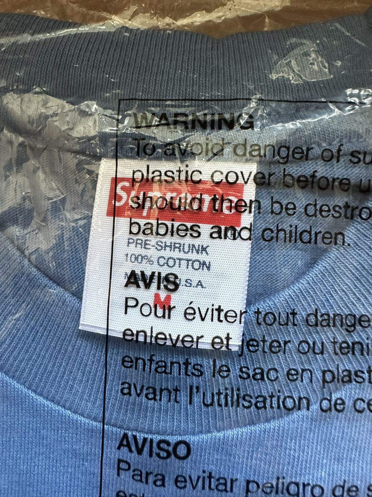 Supreme Supreme Motion Tee Blue Medium SS23 Size US M / EU 48-50 / 2 - 4 Thumbnail