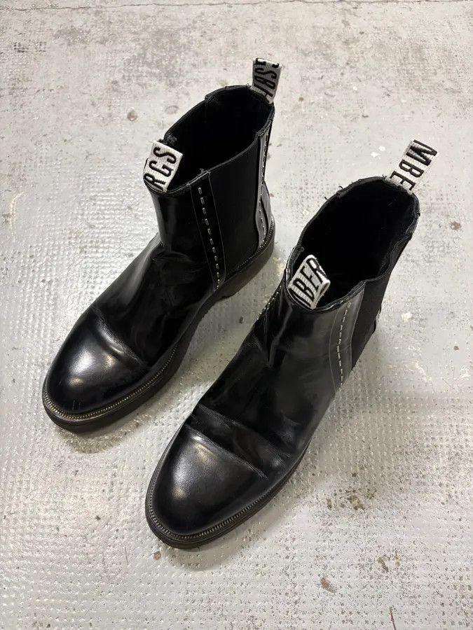 Dirk Bikkembergs 2000s Dirk Bikkembergs Black Leather Ankle Boots Size US 7 / EU 40 - 2 Thumbnail