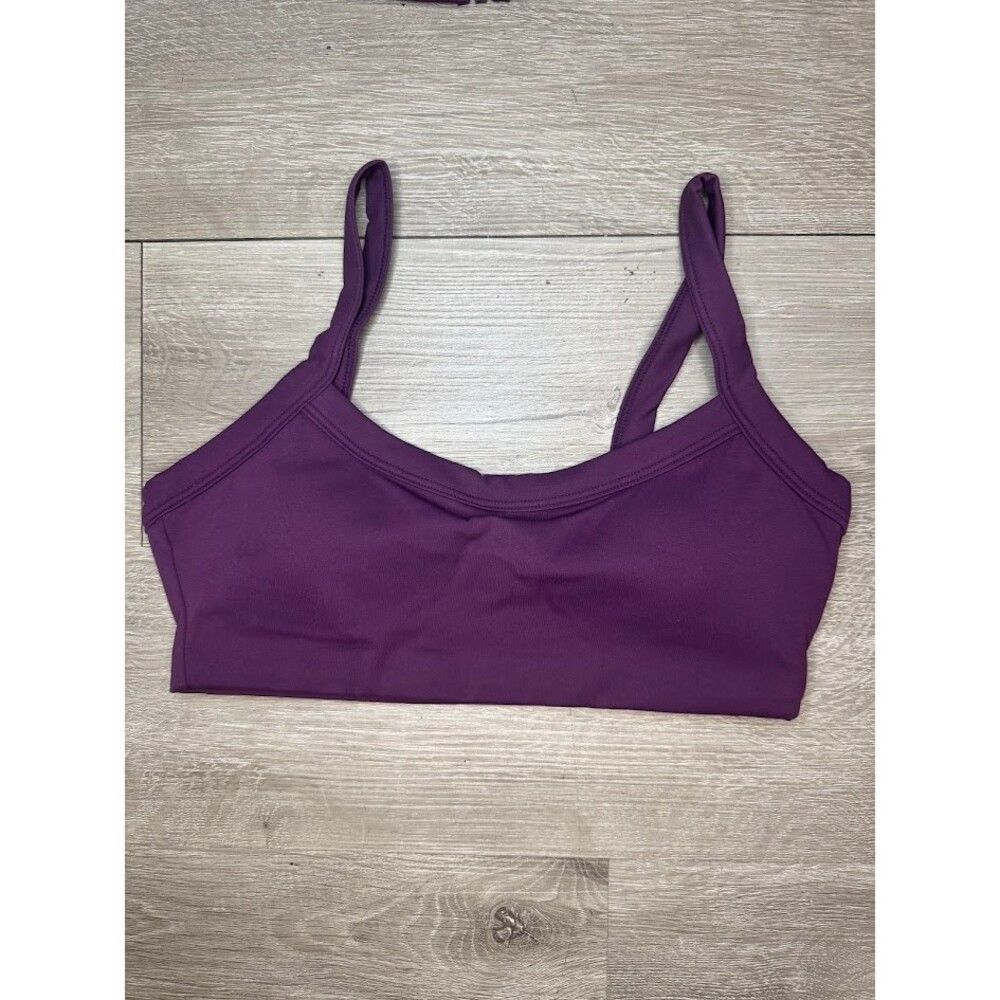 Other Plum Purple 3 Pcs Matching Athleisure Set Jacket Leggings S Size 27" / US 4 / IT 40 - 3 Thumbnail