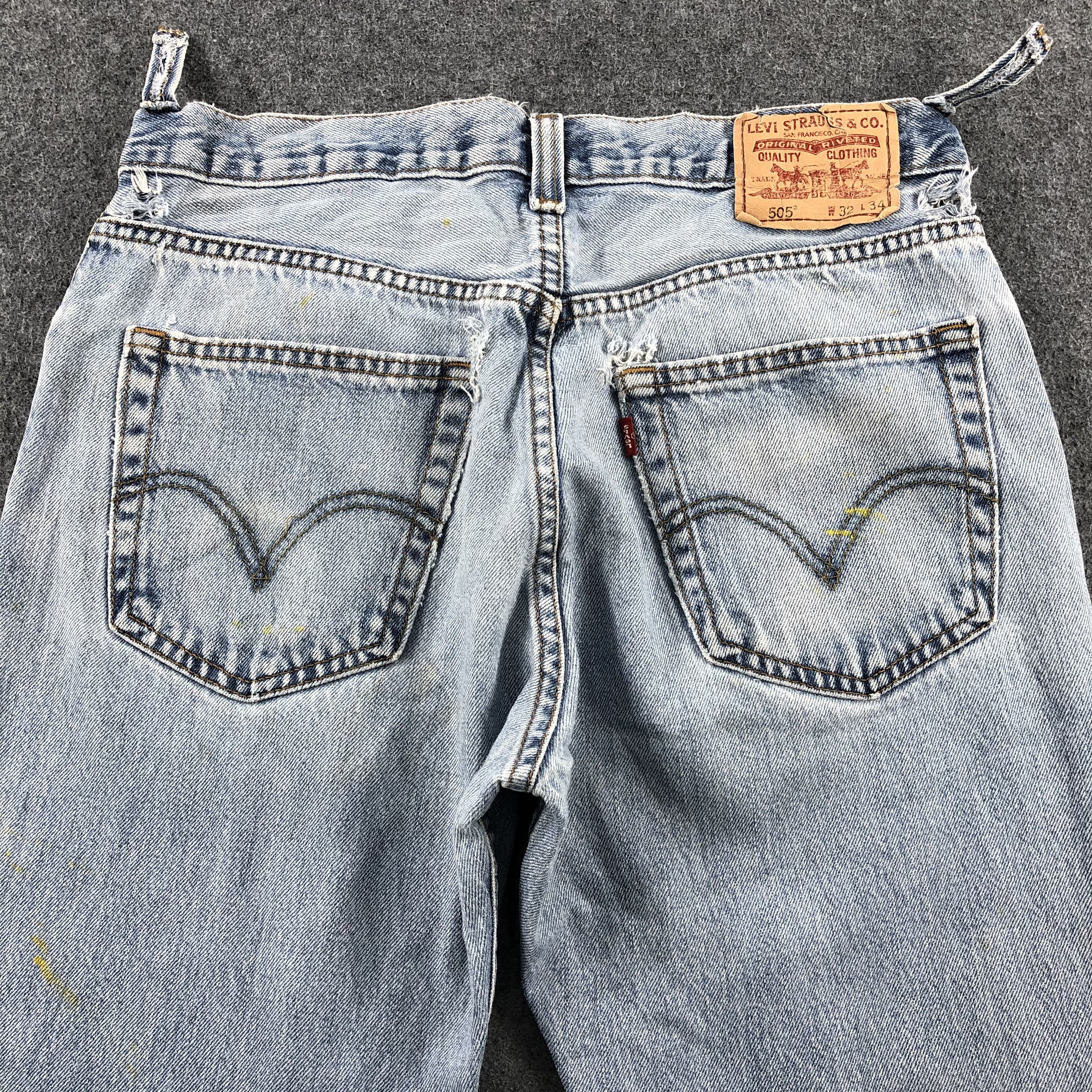Levi's × Vintage Vintage Light Wash Levis 505 Jeans-JM1770 Size US 33 - 4 Thumbnail