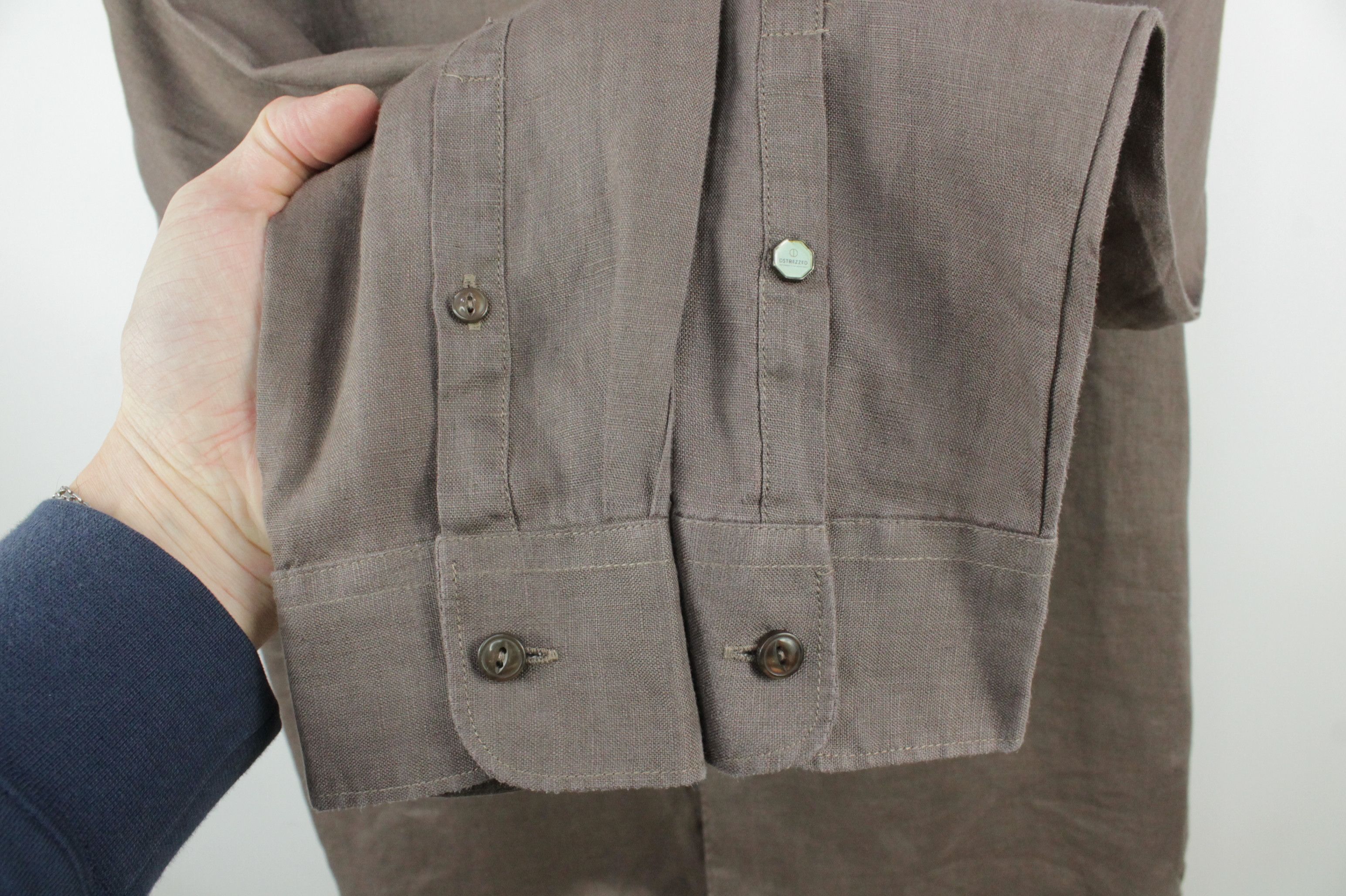 Other Dstrezzed Jagger Brown Linen Casual Shirt Men's Size US S / EU 44-46 / 1 - 7 Thumbnail