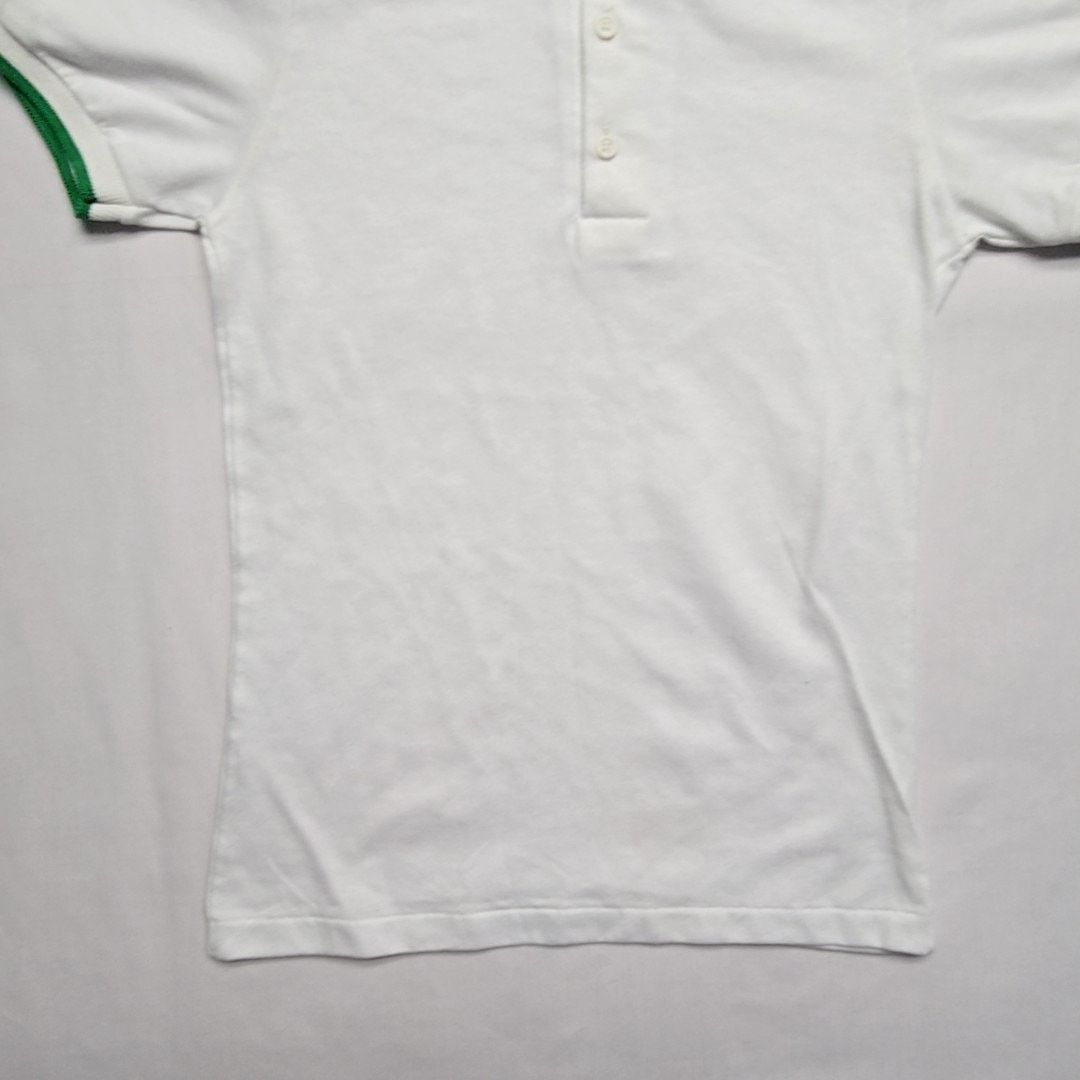 Vintage Vintage New Polo Print-Ons White Green Trim Small Shirt 80s Size S / US 4 / IT 40 - 3 Thumbnail