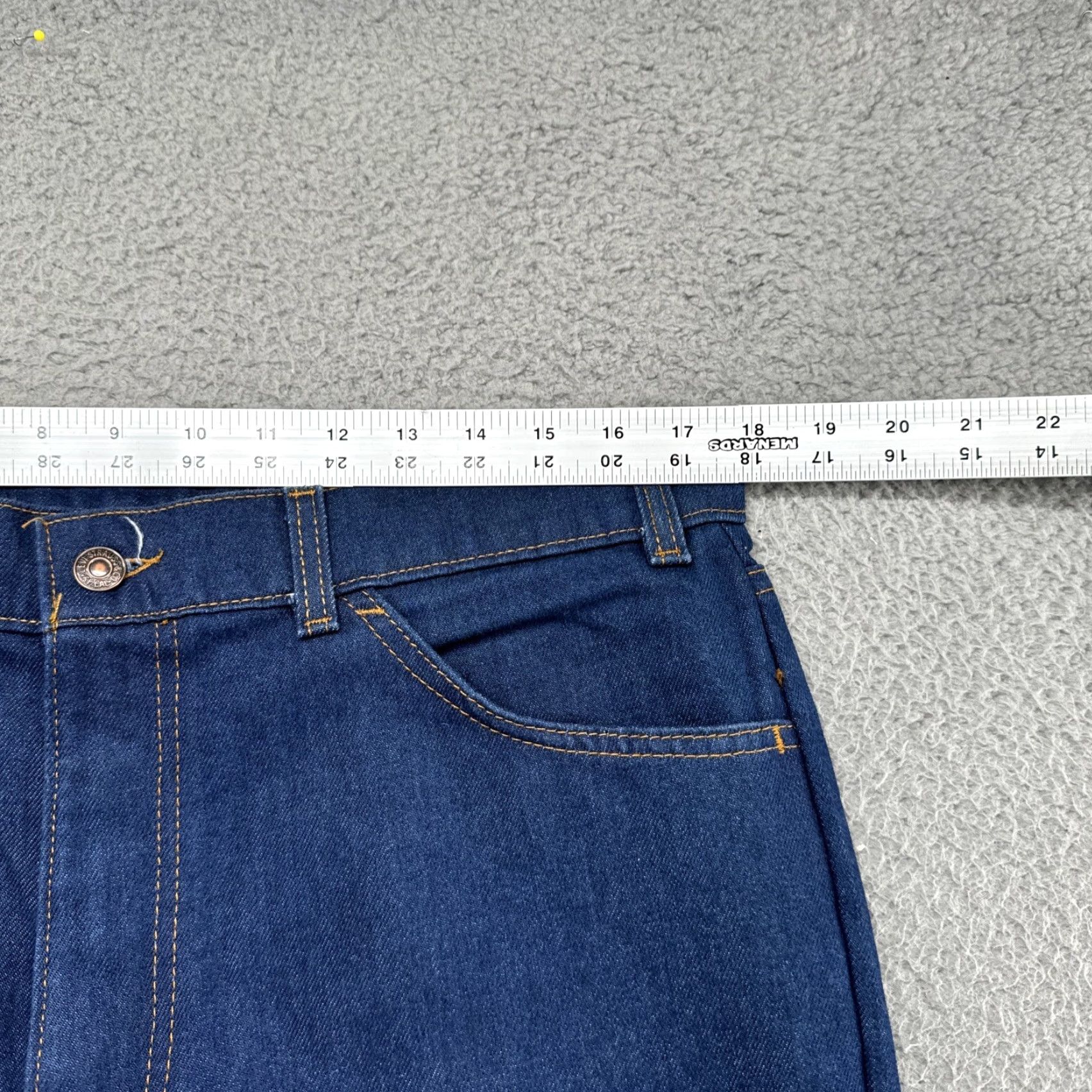 Levi's VINTAGE Levi's For Mens Jeans Orange Tab 36x30 Dark Wash Regular Stretch 5-Pocket Denim Blue 80s 70s Mens Size US 34 / EU 50 - 4 Thumbnail