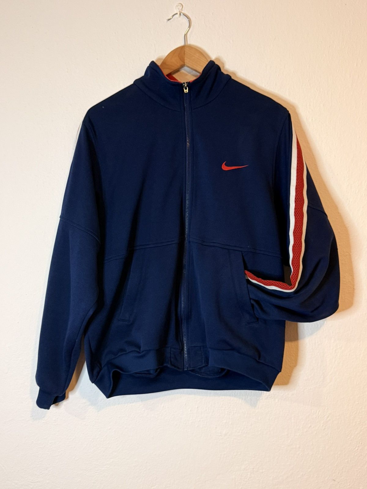 Nike Vintage Streetwear Nike Big Logo Full Zip Sweatshirt Size US M / EU 48-50 / 2 - 1 Thumbnail