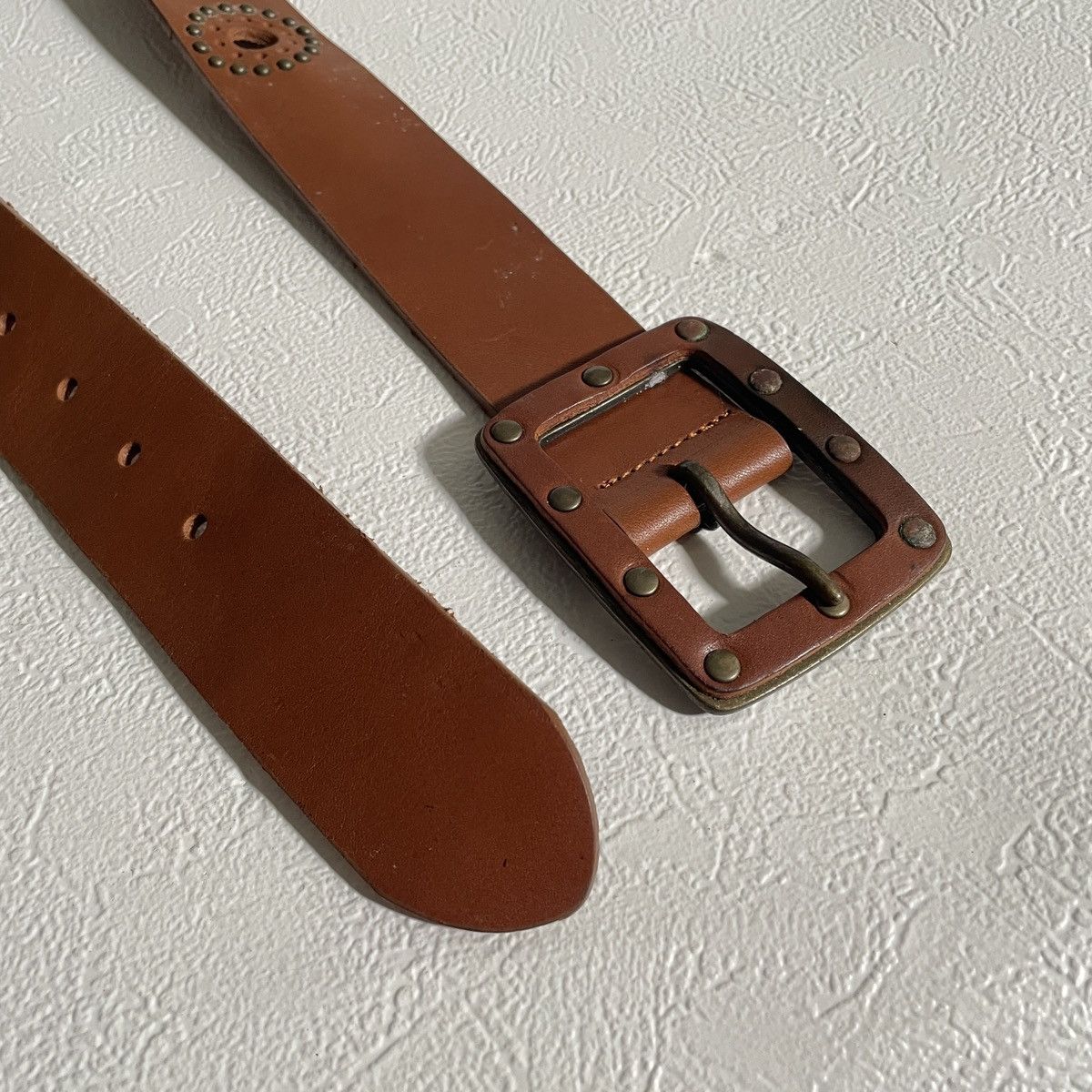 Marlboro Classics Vintage Y2k Studded Marlboro Classics leather belts Size ONE SIZE - 3 Thumbnail