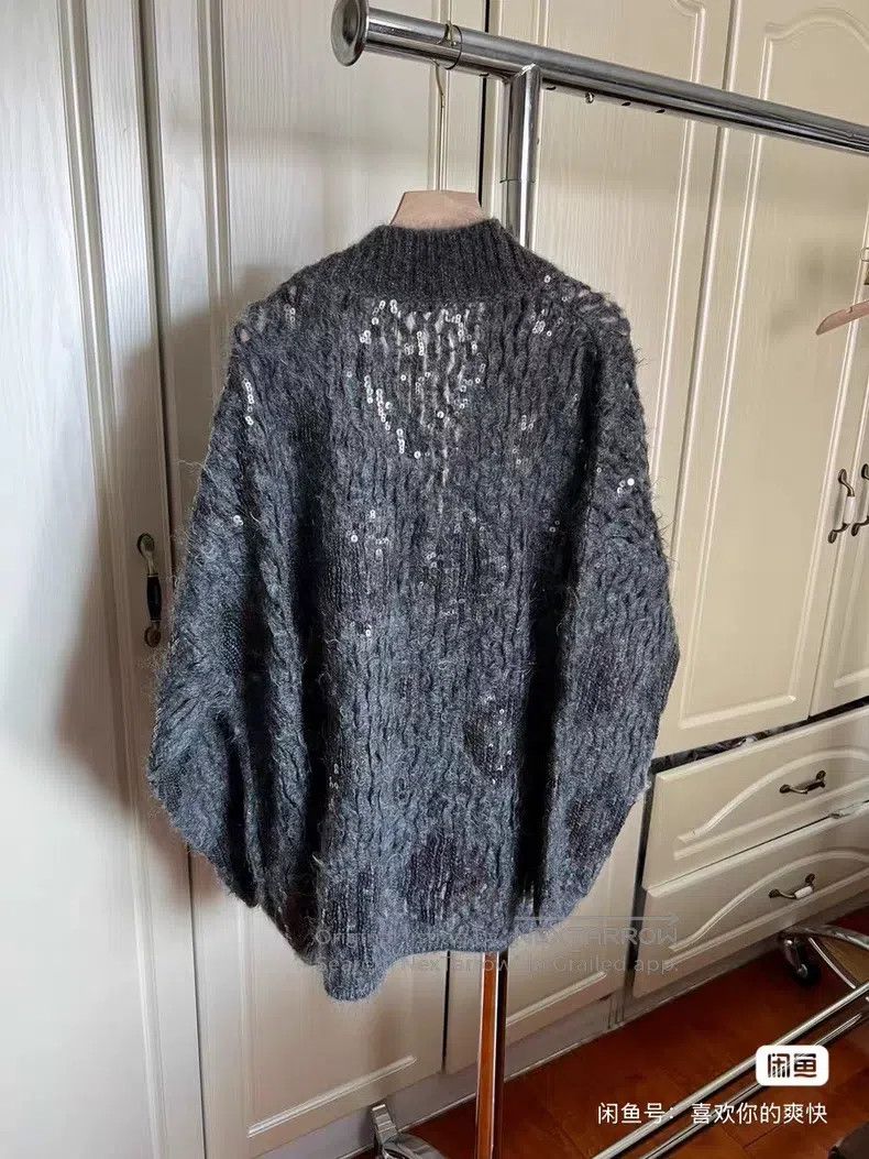 Brunello Cucinelli Brunello Cucinelli Sequin Open Cardigan Size M / US 6-8 / IT 42-44 - 4 Thumbnail
