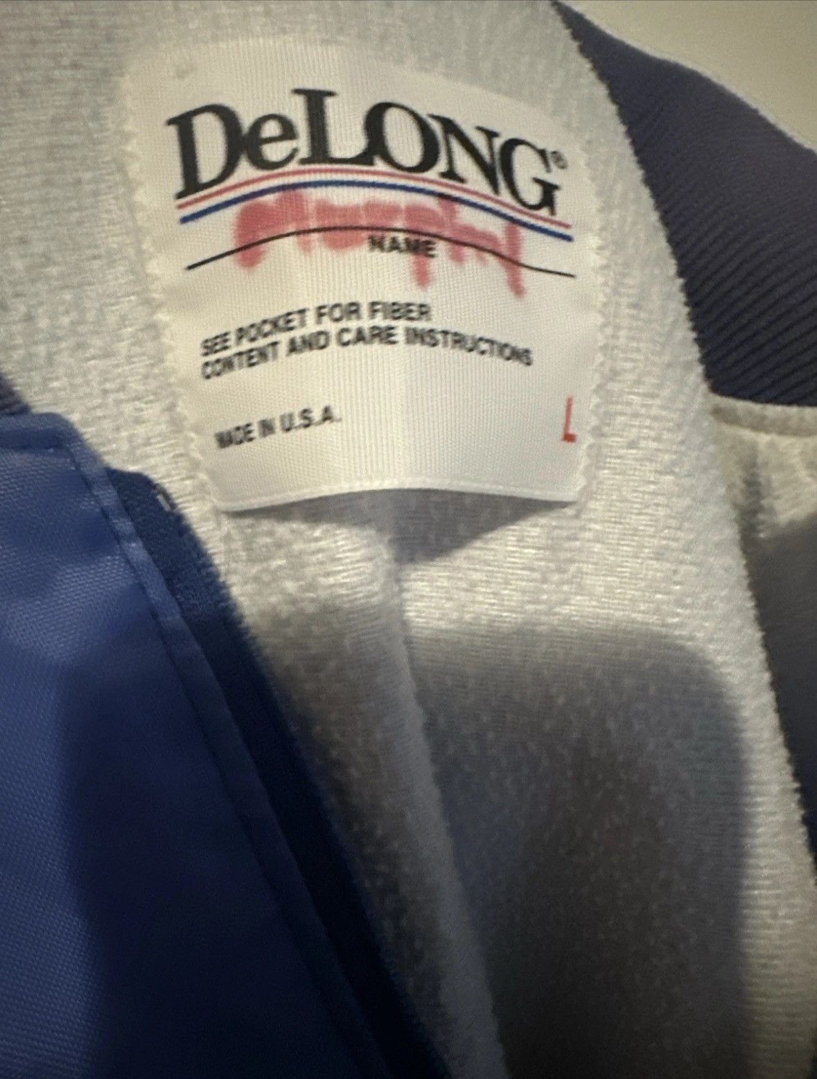 Delong Delong Vintage NY Giants Pullover Jacket Blue Size L Size US L / EU 52-54 / 3 - 3 Thumbnail