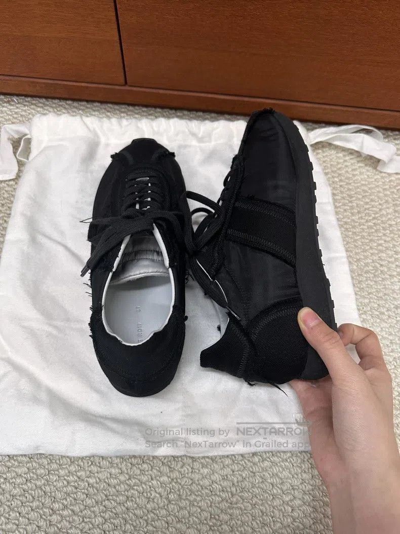 The Row The Row Black Silk Sneakers Size US 6.5 / IT 36.5 - 4 Thumbnail