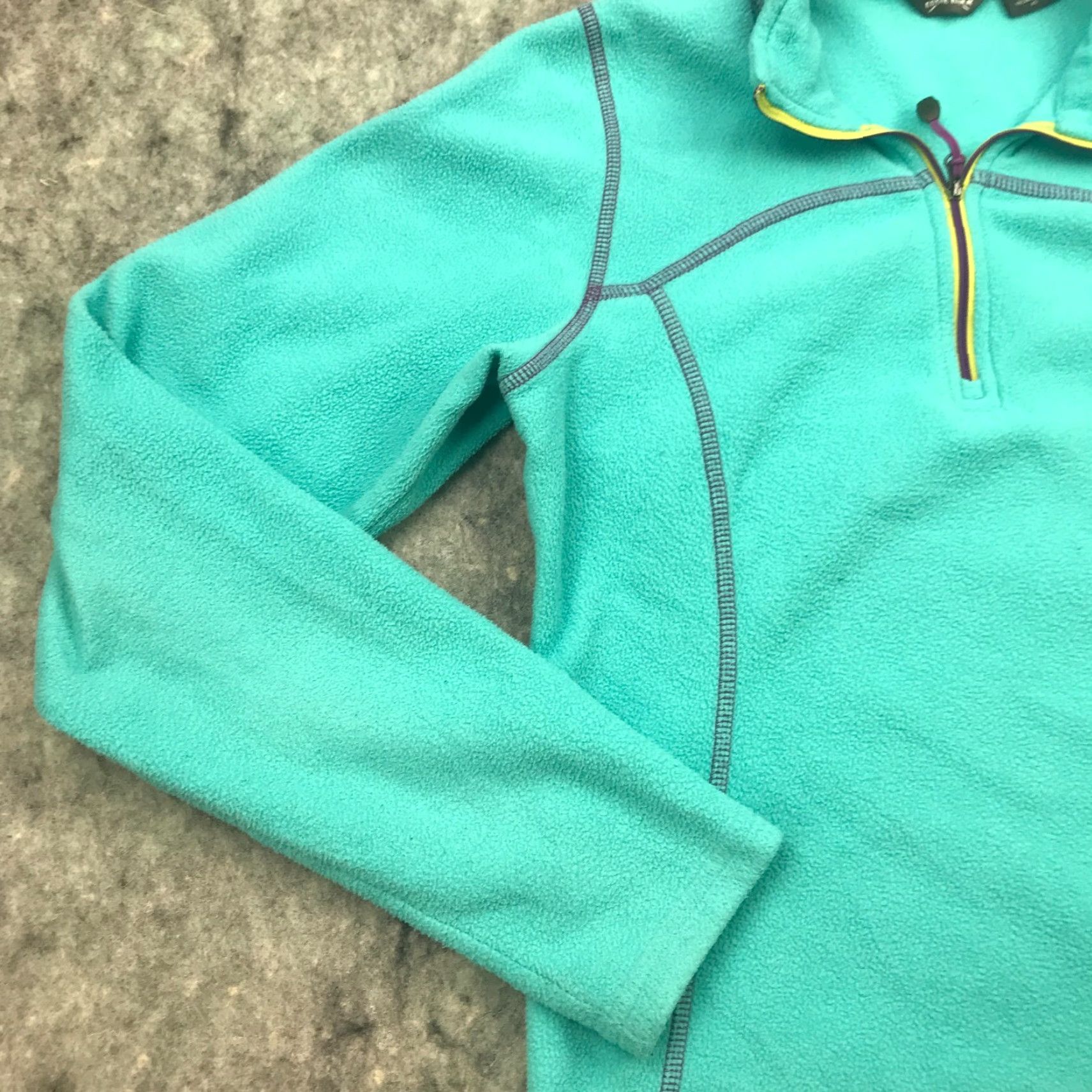 Eddie Bauer Eddie Bauer Womens Pullover XS Teal Fleece 1/4 Zip Long Sleeve Sweatshirt Size XS / US 0-2 / IT 36-38 - 5 Thumbnail