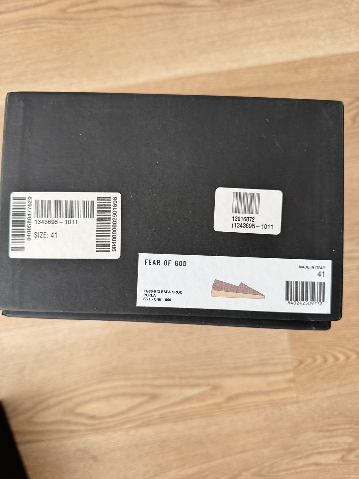 Fear of God FEAR OF GOD Croc-effect Leather Espadrilles Size US 8 / EU 41 - 8 Thumbnail