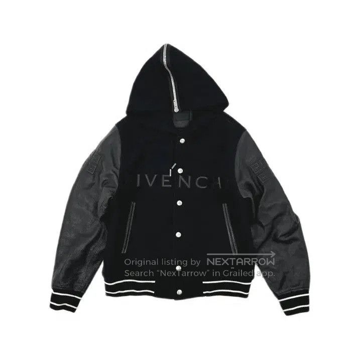 Givenchy Givenchy FW22 Logo Print Hooded Bomber Jacket. Size US M / EU 48-50 / 2 - 2 Thumbnail