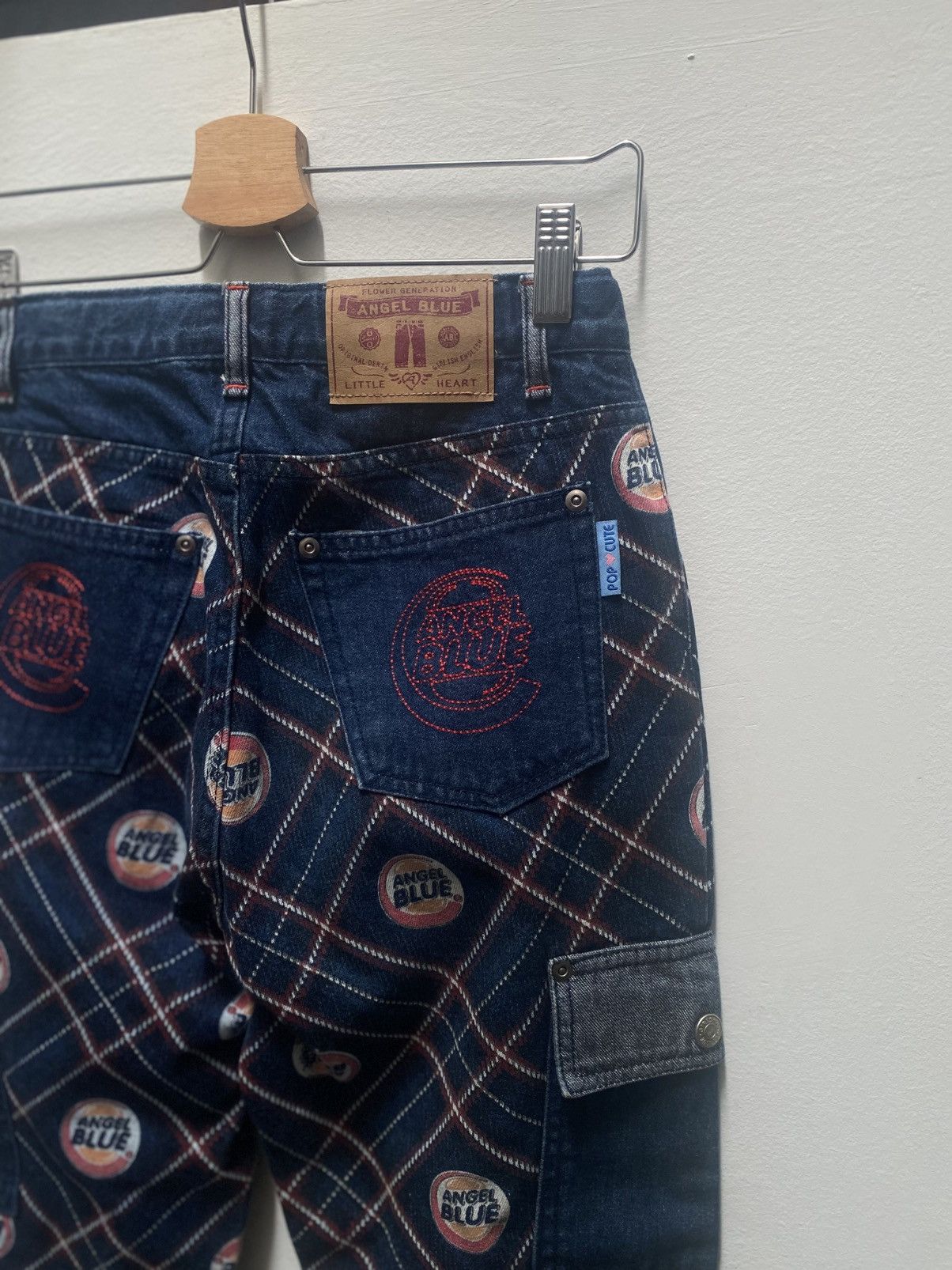 Hysteric Glamour Angel Blue Japan Y2K Denim Cropped Pants Size 27" / US 4 / IT 40 - 6 Thumbnail