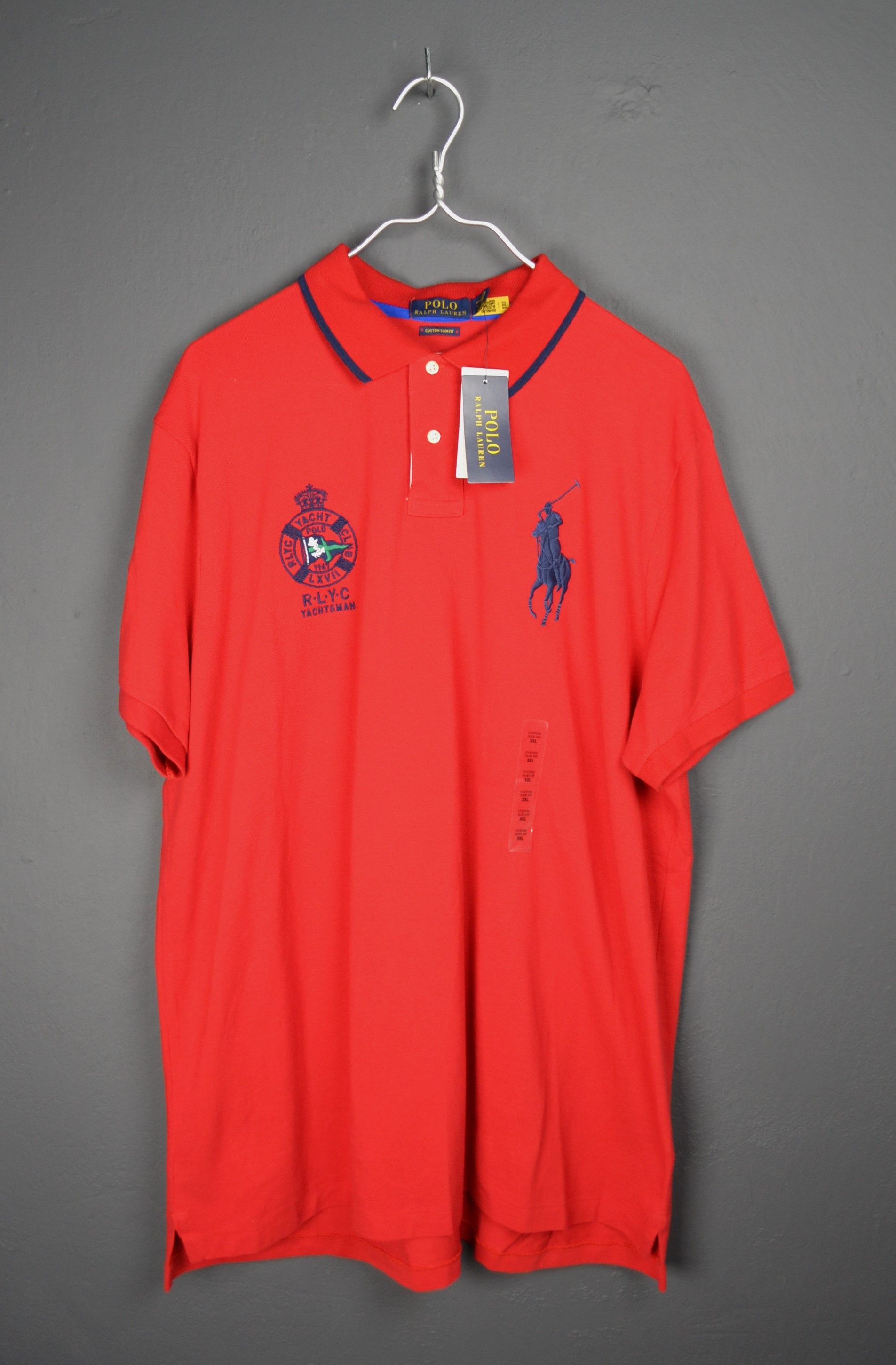 Polo Ralph Lauren XXL Red Custom Slim Big Pony Yacht Club