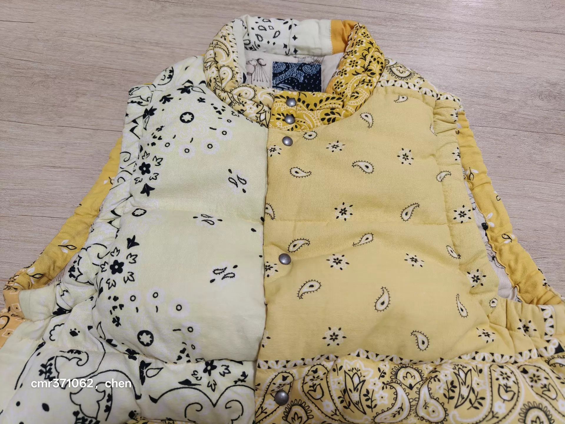 Visvim VISVIM 22 ICT Tour Ltd. Bandana Down Vest Yellow 2 Size US M / EU 48-50 / 2 - 4 Thumbnail