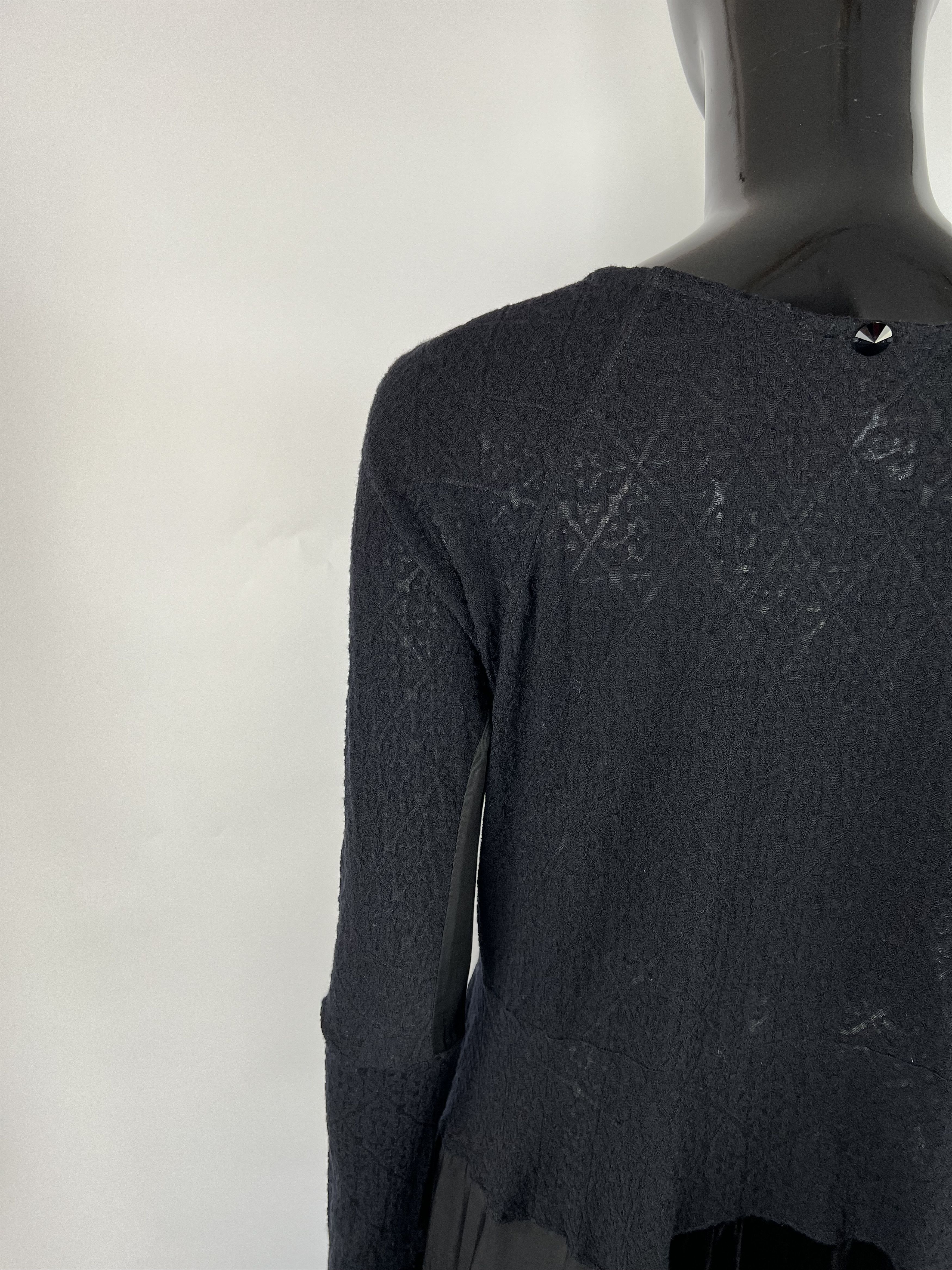 Other High Knit Black Asymmetrical Dress Size S Size S / US 4 / IT 40 - 4 Thumbnail