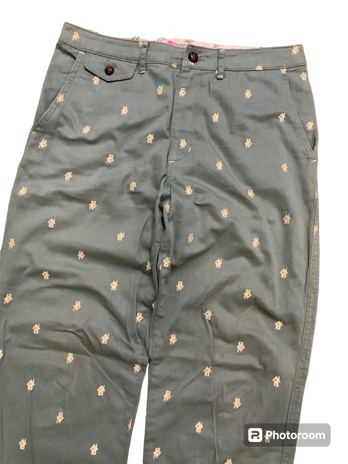 Issey Miyake × Japanese Brand × Vintage Vintage Pou dou dou Overprint Pant Size US 30 / EU 46 - 2 Thumbnail