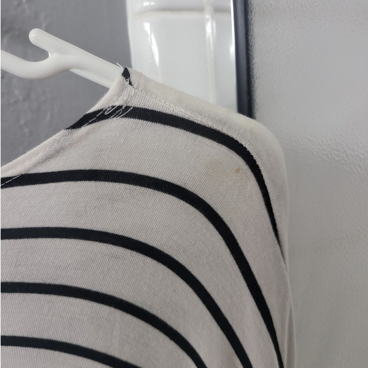 Other Love In White/Navy Striped Rayon Poncho Tee - Small Size S / US 4 / IT 40 - 5 Thumbnail