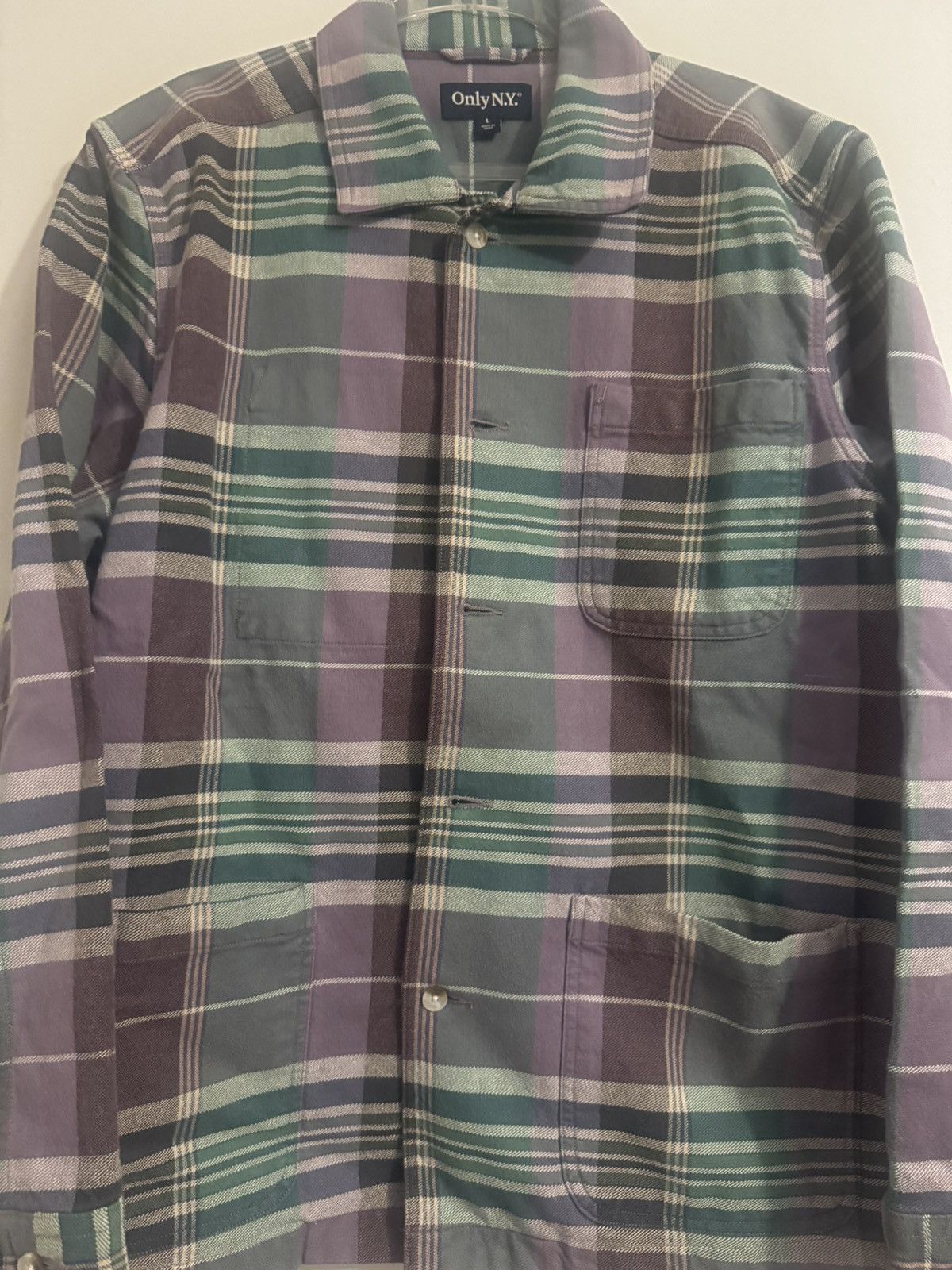 Only NY Olny Ny heavyweight plaid shirt Size US L / EU 52-54 / 3 - 2 Thumbnail