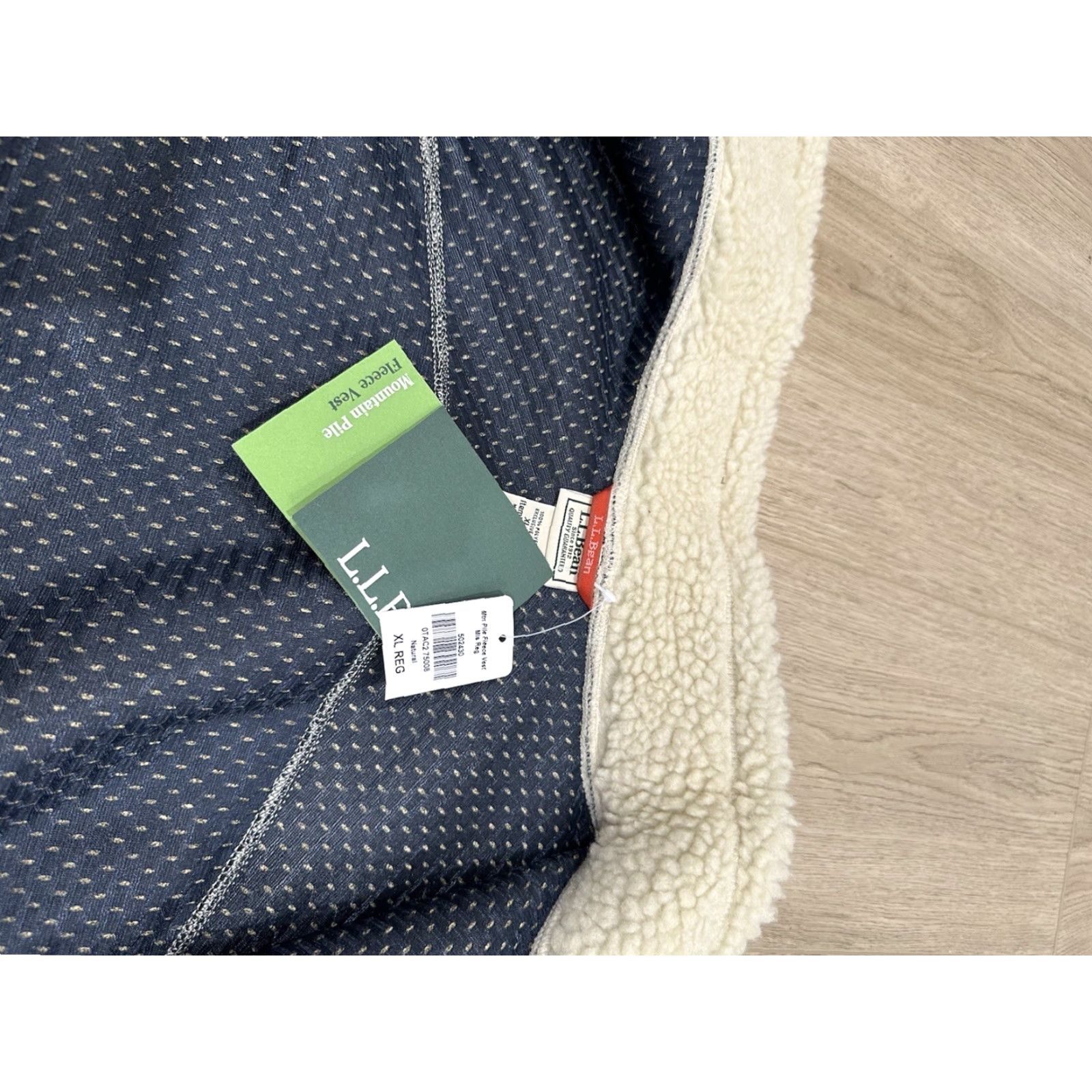 Vintage NWT LL Bean Vest Sleeveless Jacket Mountain Pile Fleece Womens XL Natural Size XL / US 12-14 / IT 48-50 - 4 Thumbnail