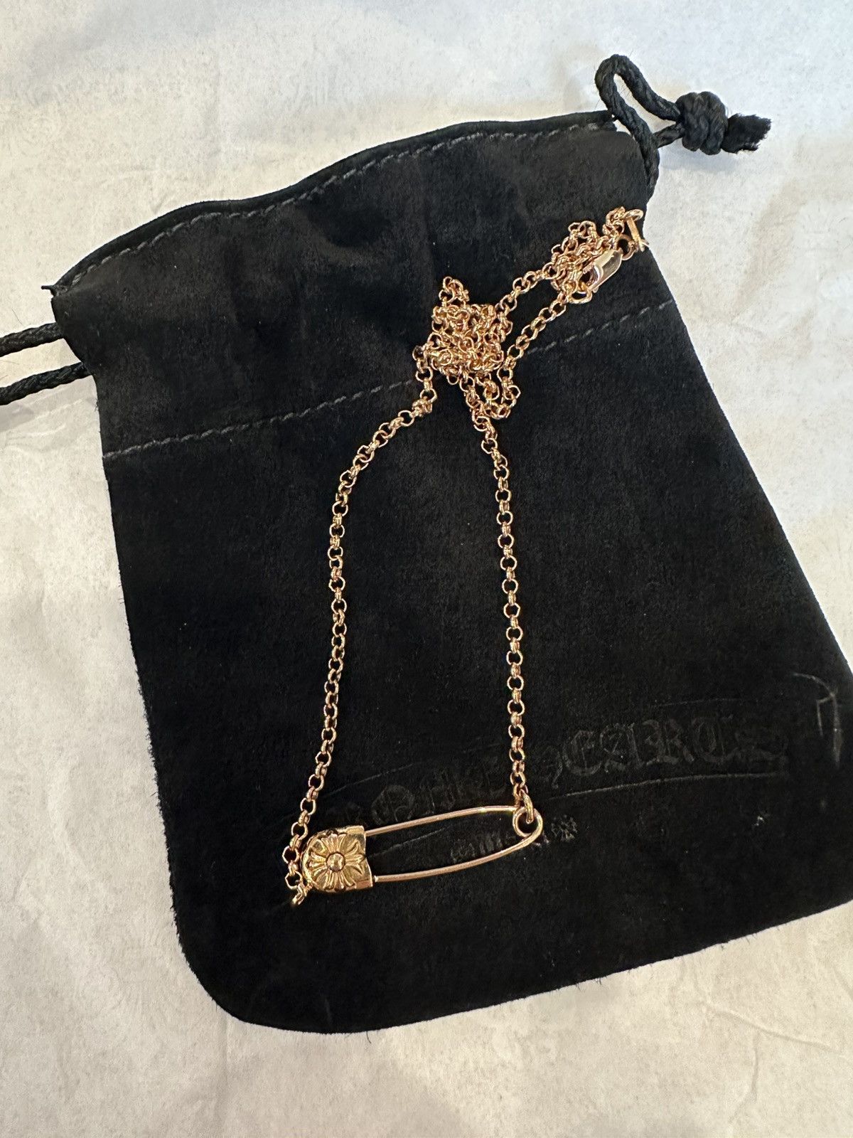 Chrome Hearts Chrome hearts 22K safety pin necklace 16inch Size ONE SIZE - 1 Thumbnail