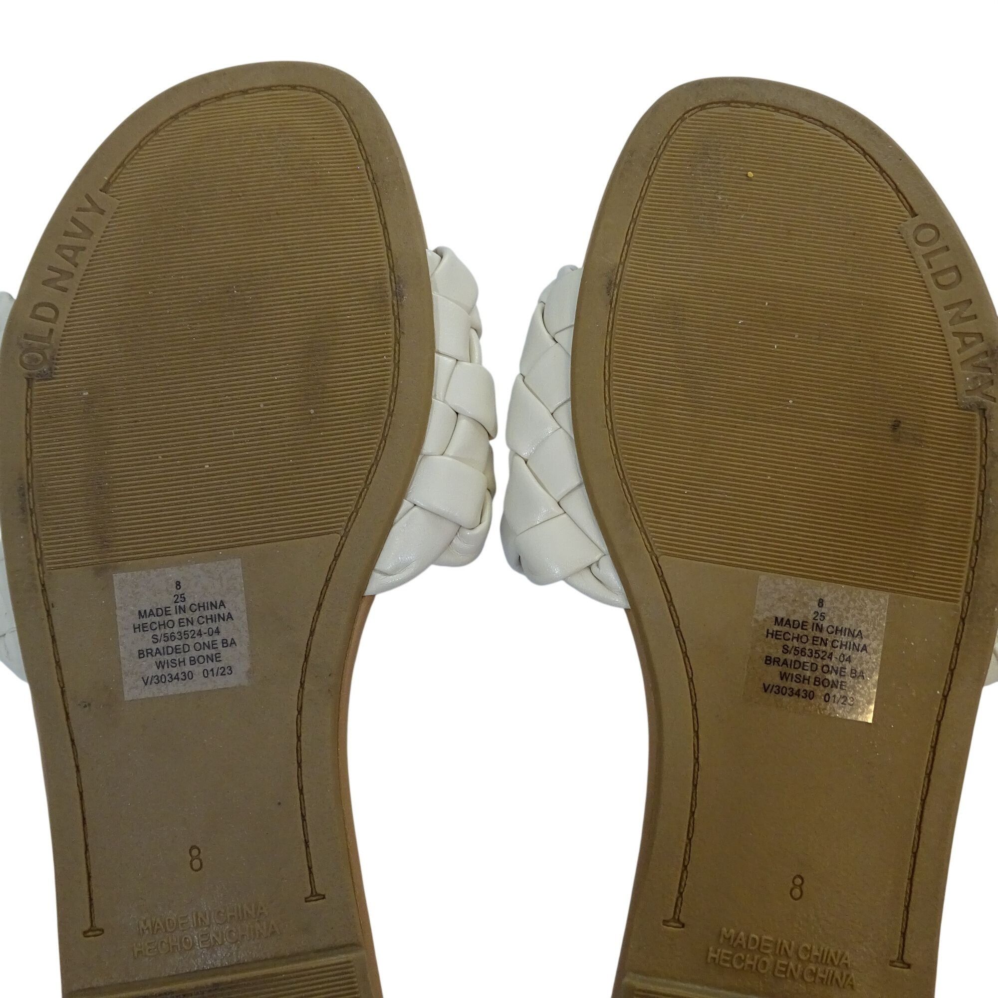 Old Navy Old Navy Women Braided Slide Sandals Size 8 Faux Leather Size US 8 / IT 38 - 4 Thumbnail