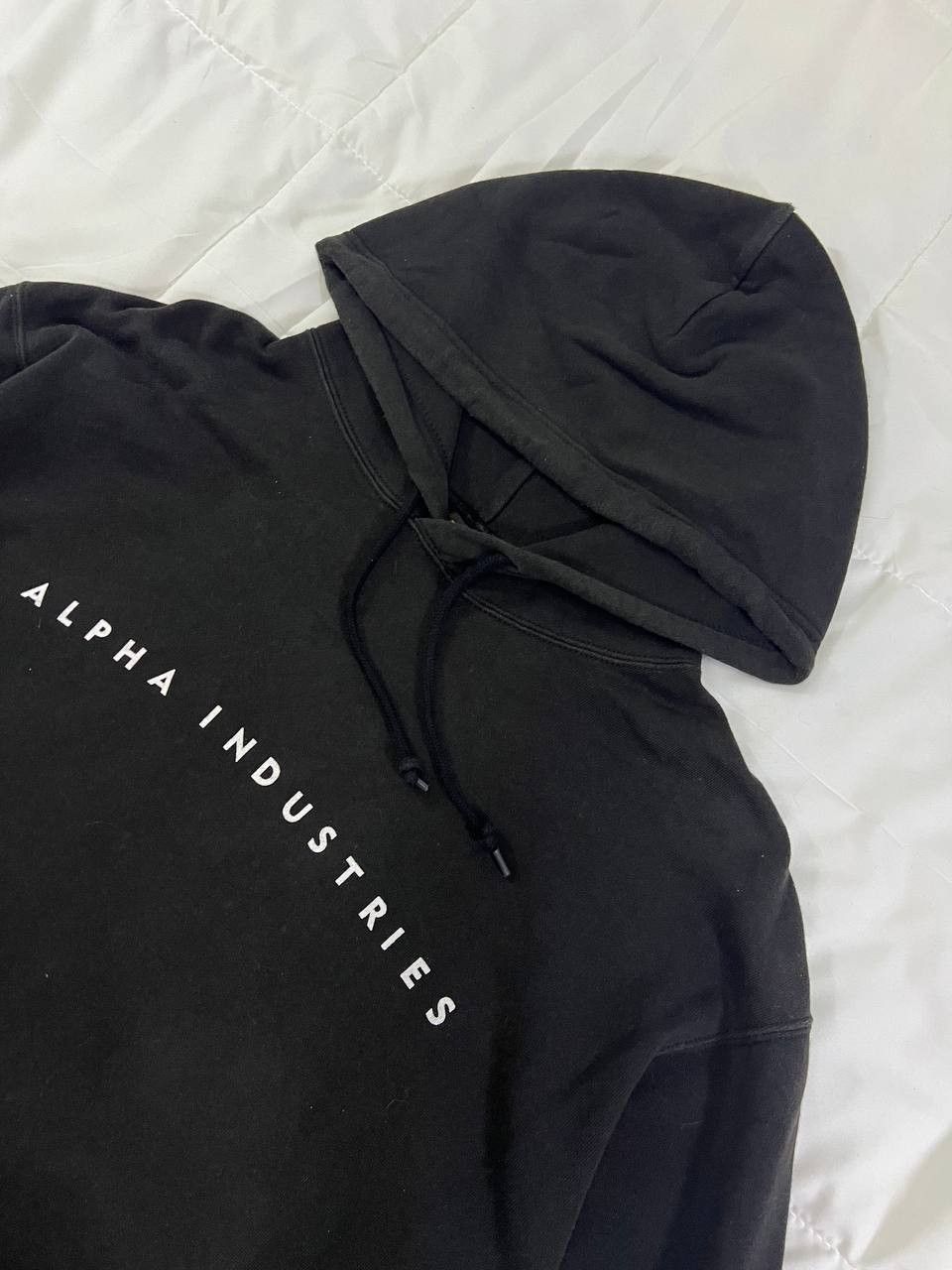 Alpha Industries × Vintage Y2K Black Alpha Industries Hoodie Size US XL / EU 56 / 4 - 3 Thumbnail