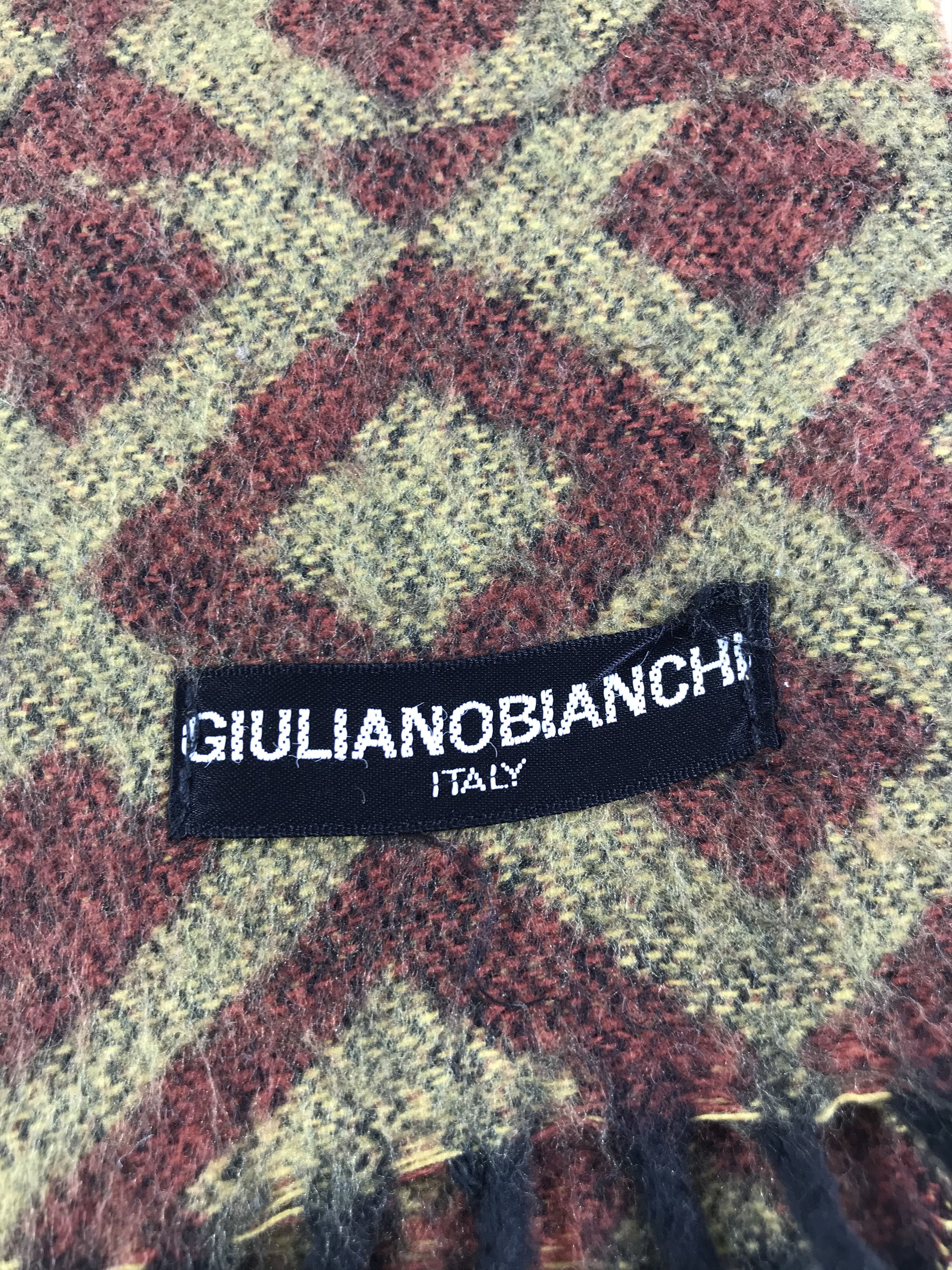 Vintage Giuliano Bianchi Italy Scarf Muffler V18 Size ONE SIZE - 4 Thumbnail