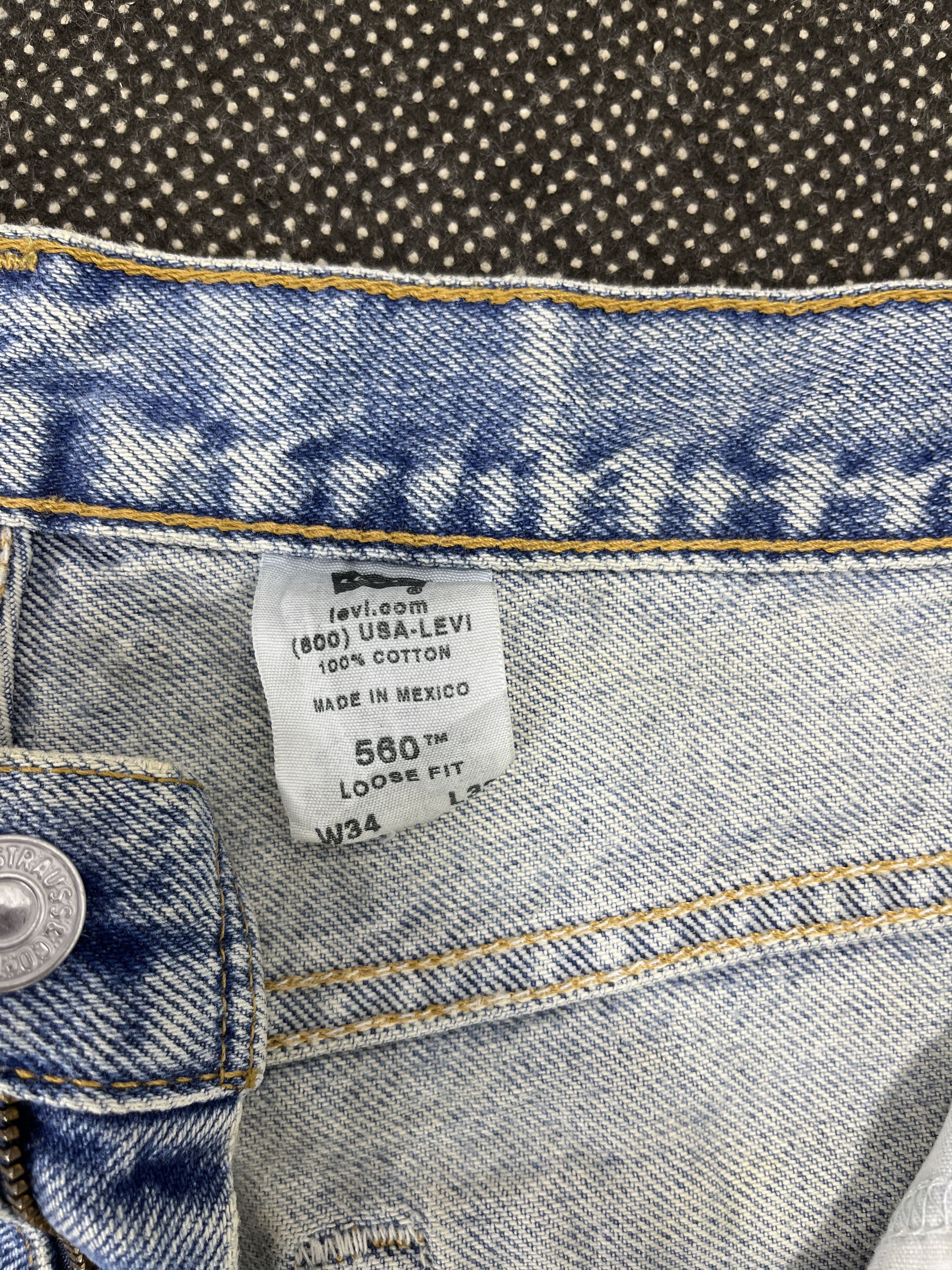 Levi's 90’s Vintage Levis 550 Light Wash Jeans - J667 Size US 34 / EU 50 - 7 Thumbnail