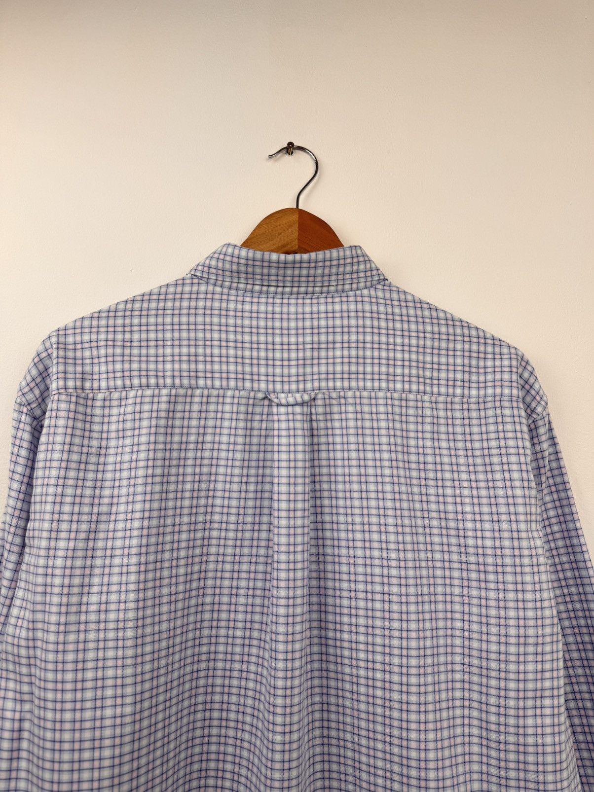 Gant Gant Men Button Up Shirt Blue Pink Check Size L Size US L / EU 52-54 / 3 - 11 Thumbnail