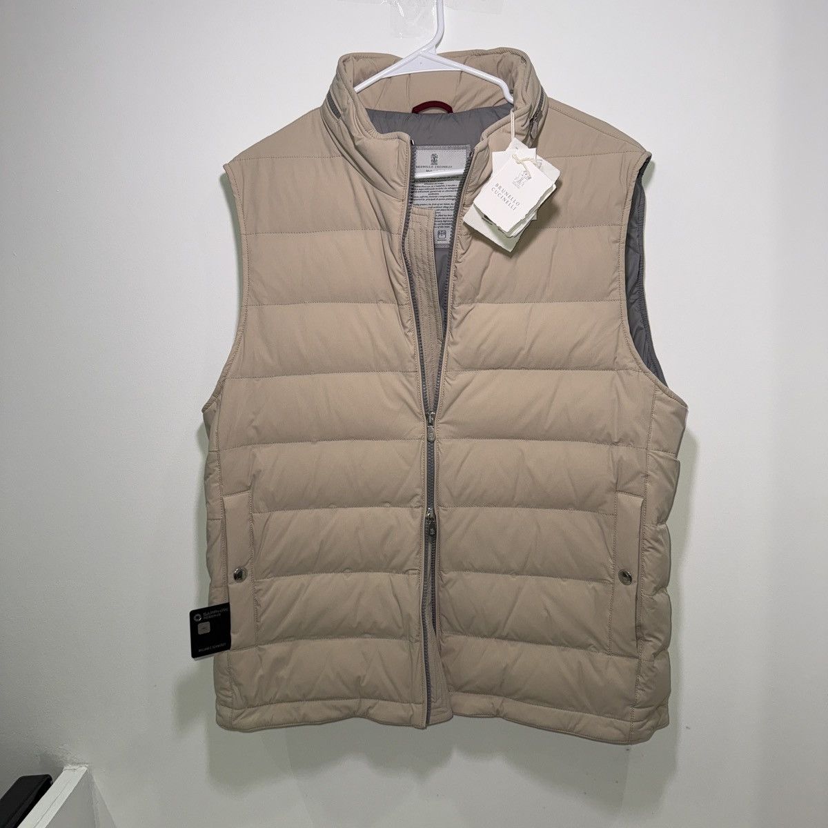 Brunello Cucinelli Brunello Cucinelli Beige Down Padded Vest Size US L / EU 52-54 / 3 - 5 Thumbnail