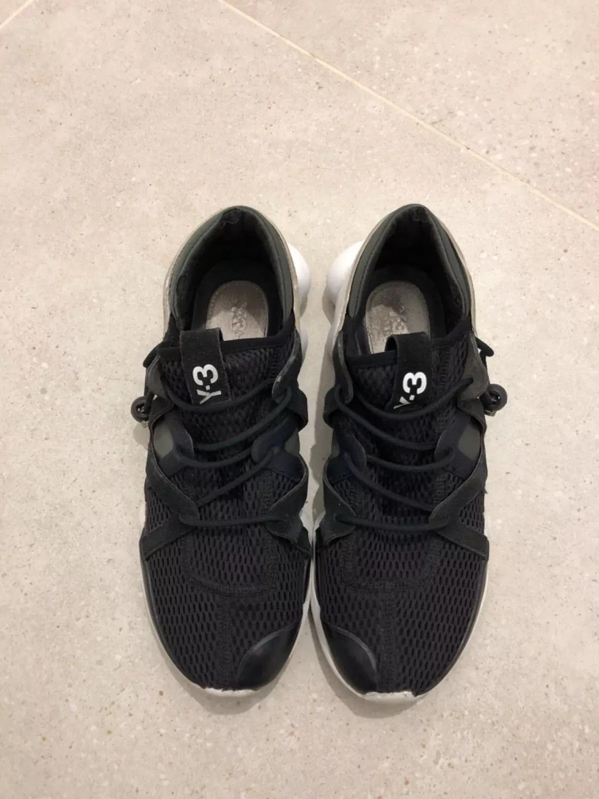 Adidas × Yohji Yamamoto Y-3 -Yohji Yamamoto - Kyujo Low (Black / White) Japanese Size US 9.5 / EU 42-43 - 2 Thumbnail