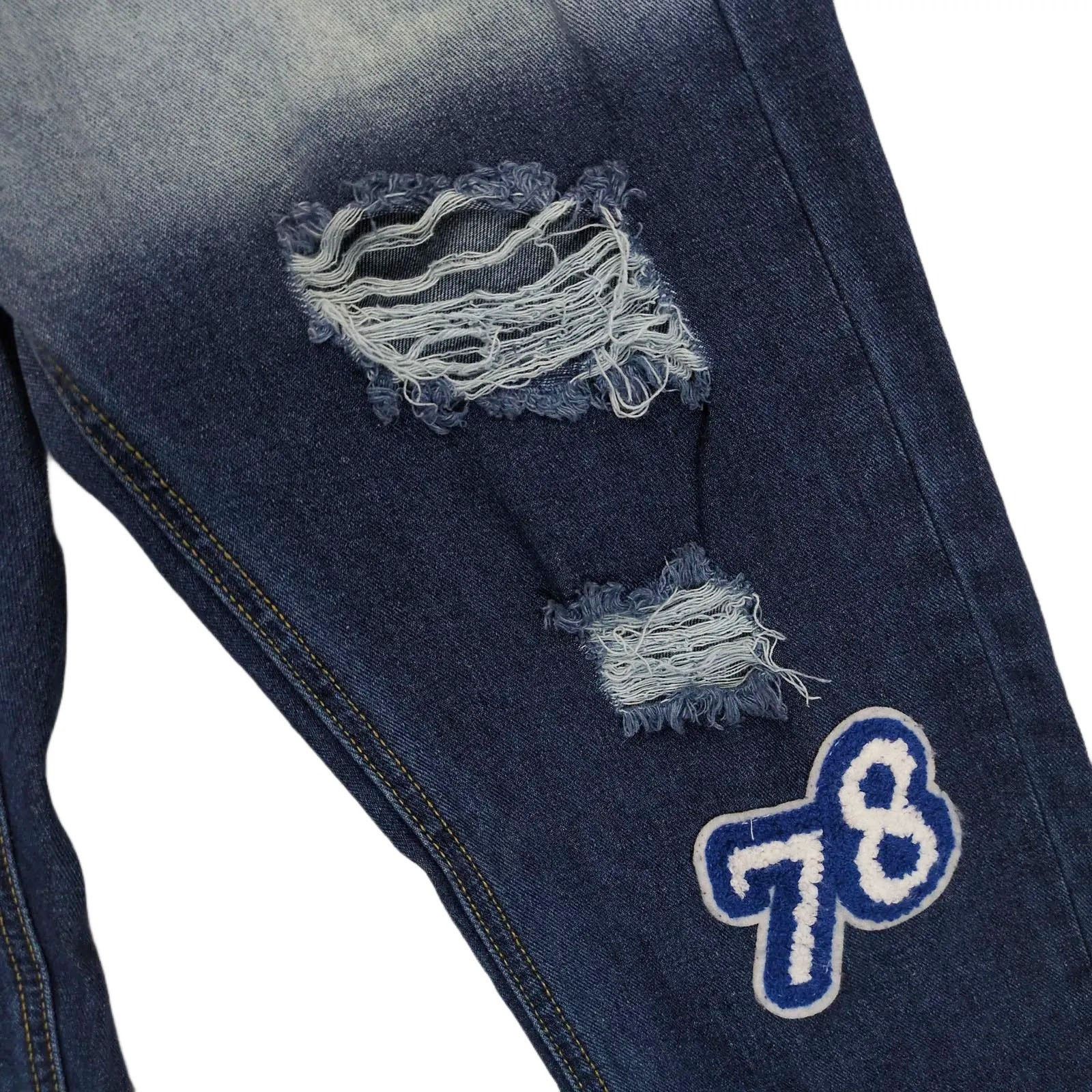 GB GB18401-2010 Classic B Men's 32x31 Distressed Bleach Jeans Size US 32 / EU 48 - 5 Thumbnail