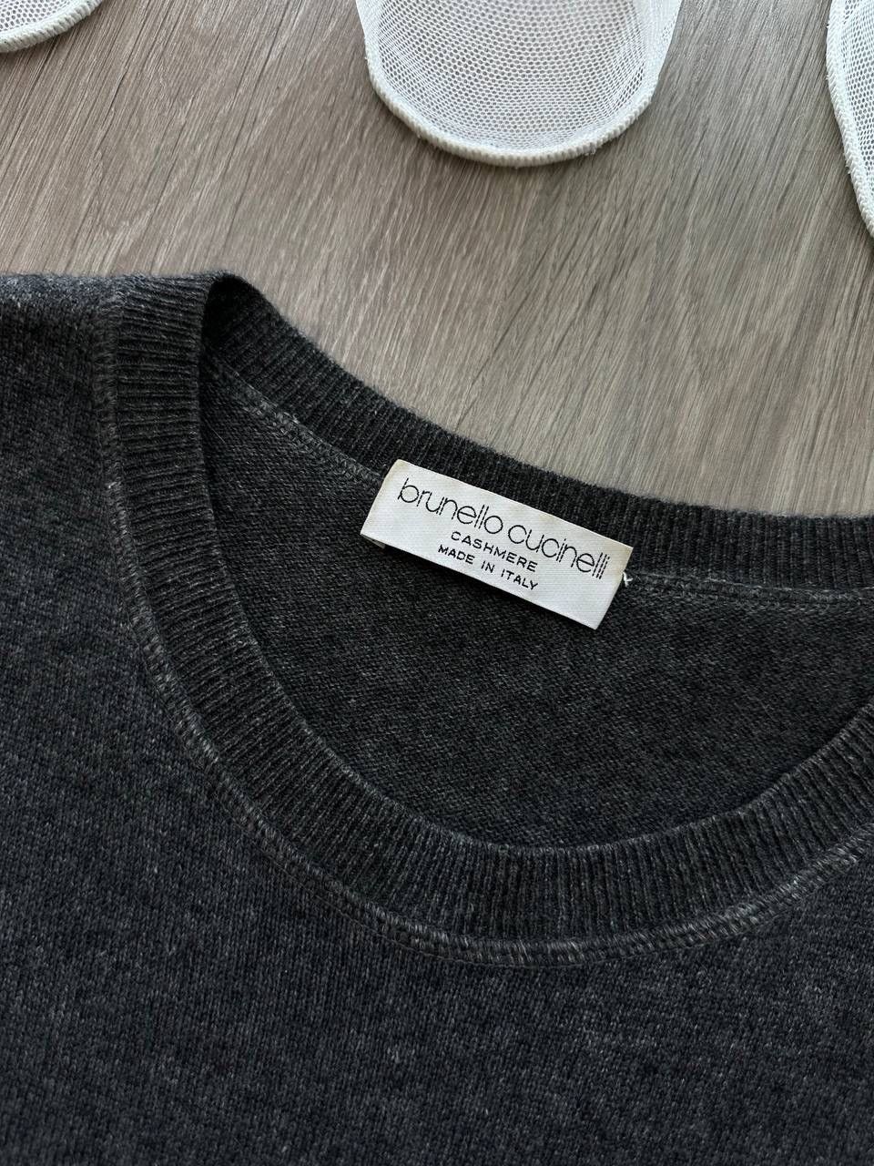 Brunello Cucinelli × Vintage Vintage Brunello Cucinelli Wool Cashmere Cardigan West Gray Size US L / EU 52-54 / 3 - 19 Thumbnail