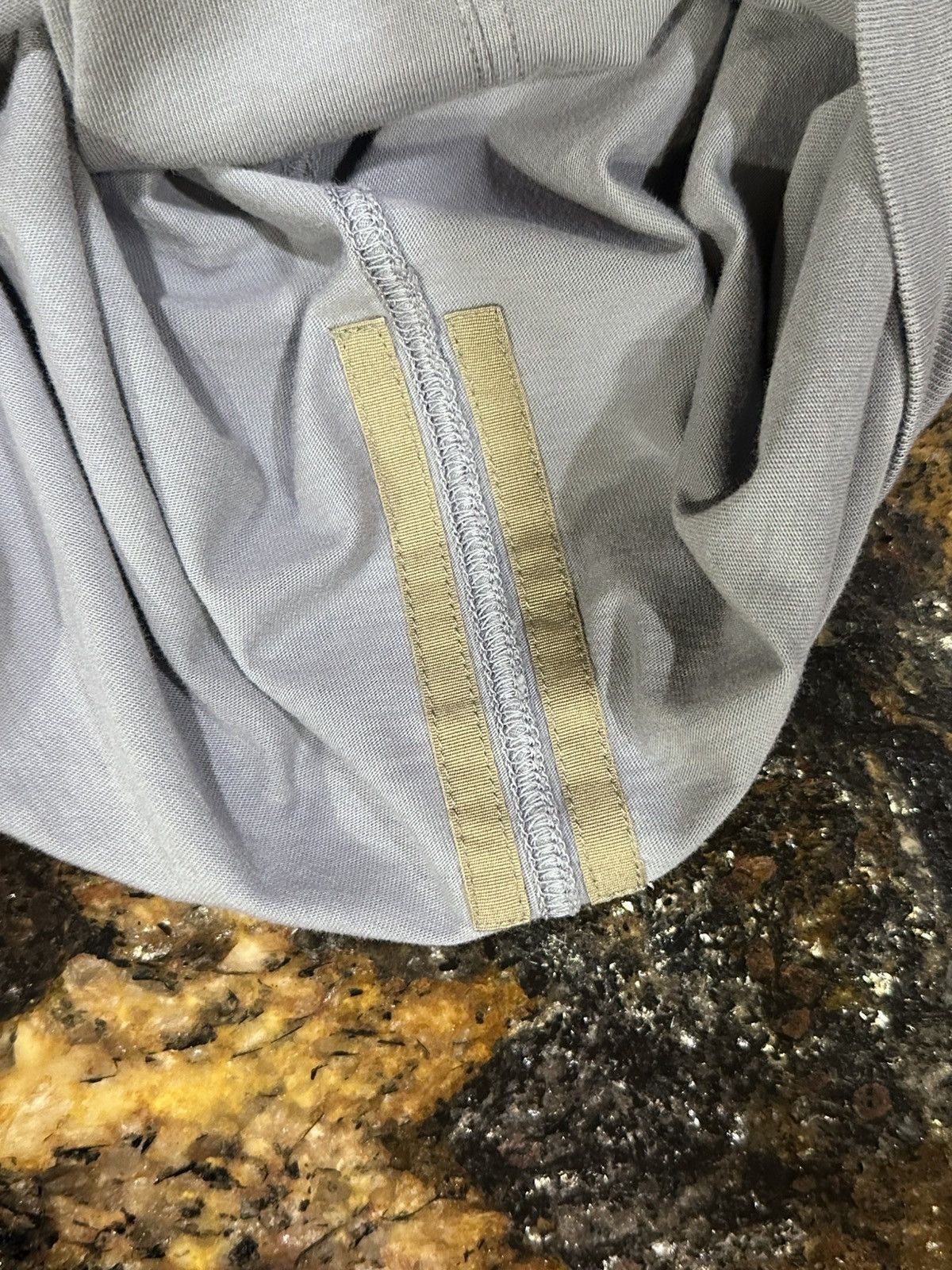 Rick Owens Rick Owens DRKSHDW Stone/Blue Purple Layered Hustler Hoodie Size US L / EU 52-54 / 3 - 11 Thumbnail