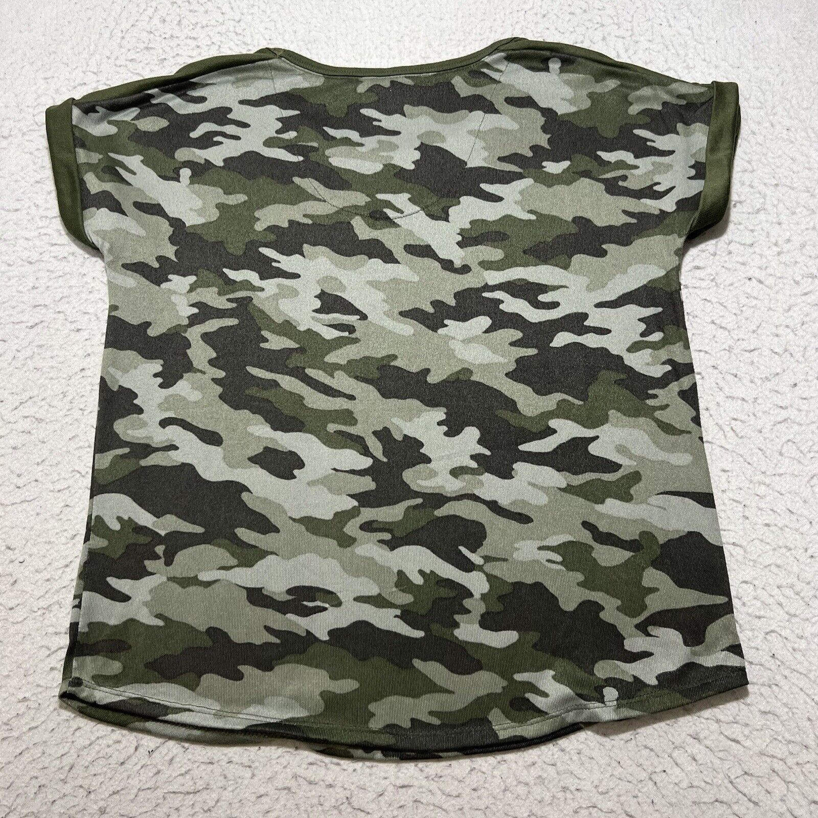 Lucky Brand Lucky Brand Super Soft Camo Green T Shirt Top Size L / US 10 / IT 46 - 9 Thumbnail