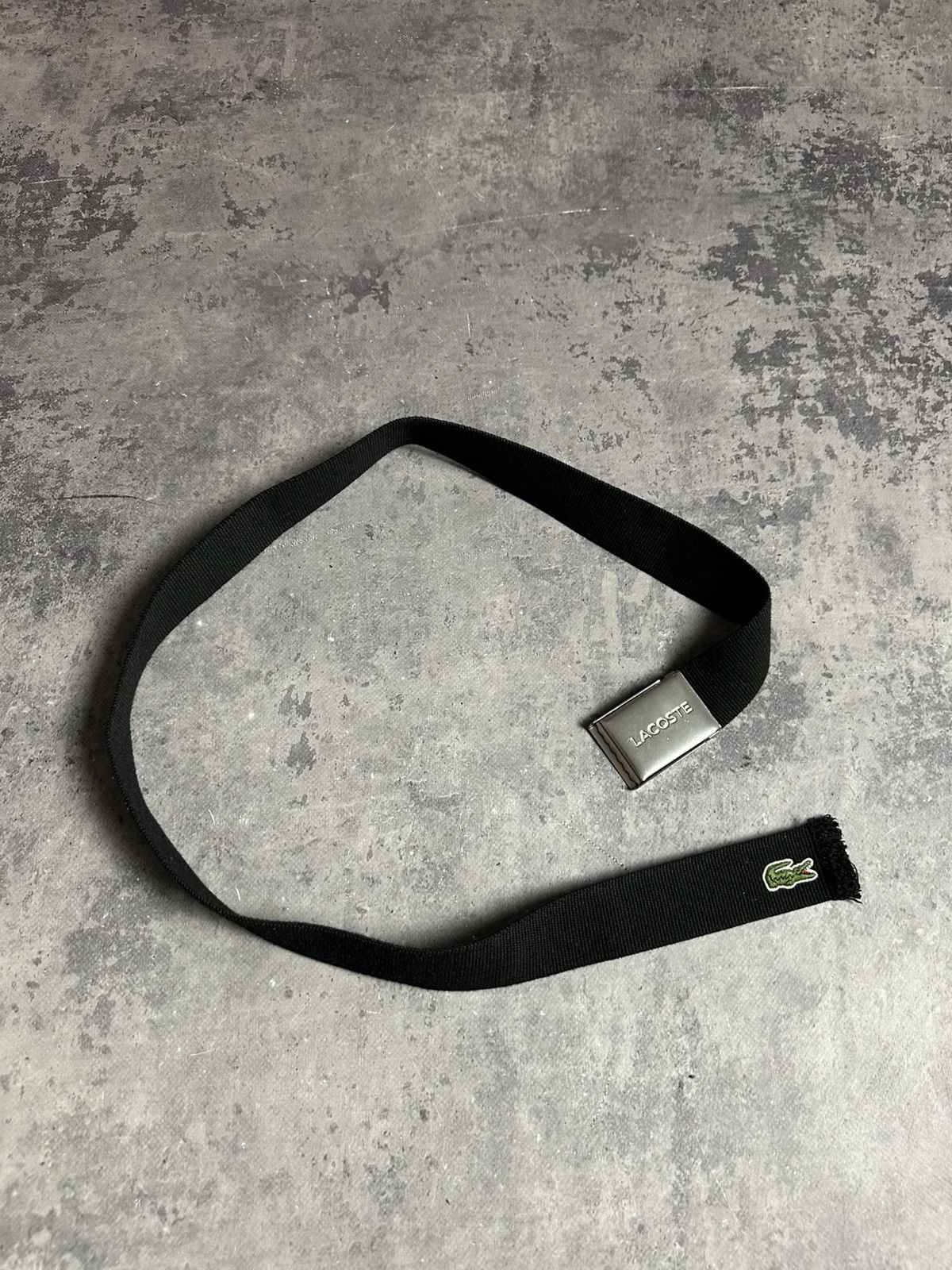 Lacoste Lacoste Navy Black Webbing Canvas Belt - Adjustable Size ONE SIZE - 1 Thumbnail