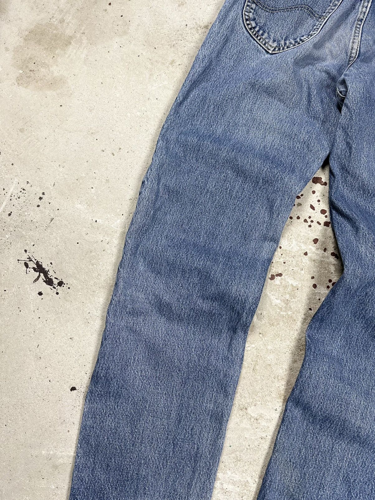 Lee × Vintage Vintage 90s Lee Distressed Blue Denim Pants Brooklyn Size US 32 / EU 48 - 11 Thumbnail