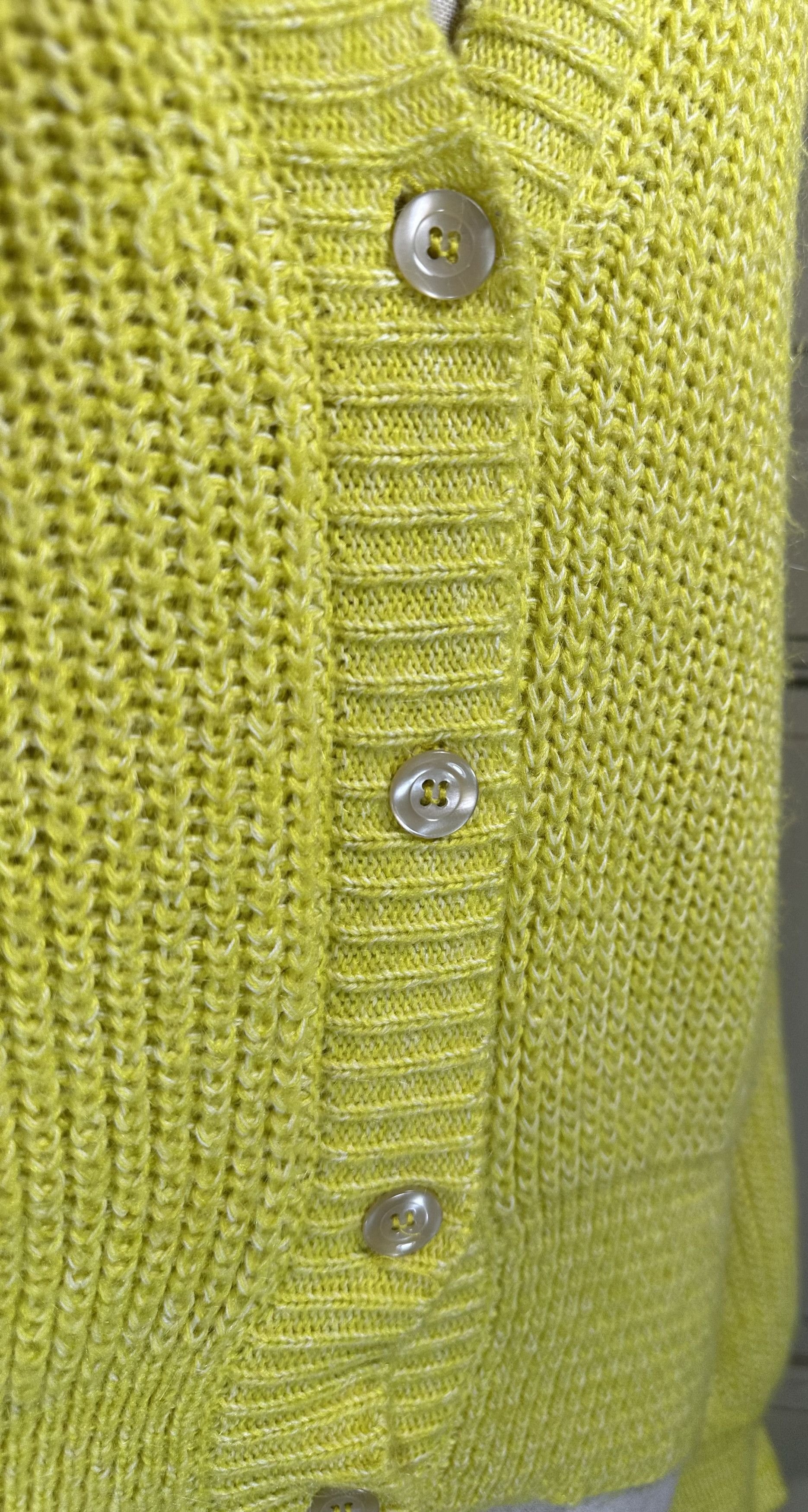 Mads Norgaard Yellow Cotton Cardigan Mohair Size S / US 4 / IT 40 - 3 Thumbnail